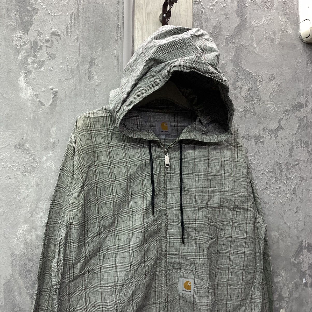 Carhartt × Carhartt Wip × Vintage Vintage Checkered Carhartt Active Hooded Jacket Size US XL / EU 56 / 4 - 3 Thumbnail