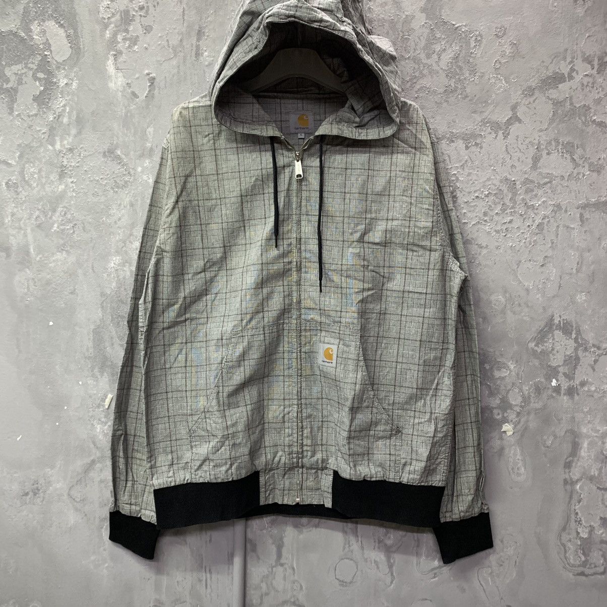 Carhartt × Carhartt Wip × Vintage Vintage Checkered Carhartt Active Hooded Jacket Size US XL / EU 56 / 4 - 2 Thumbnail