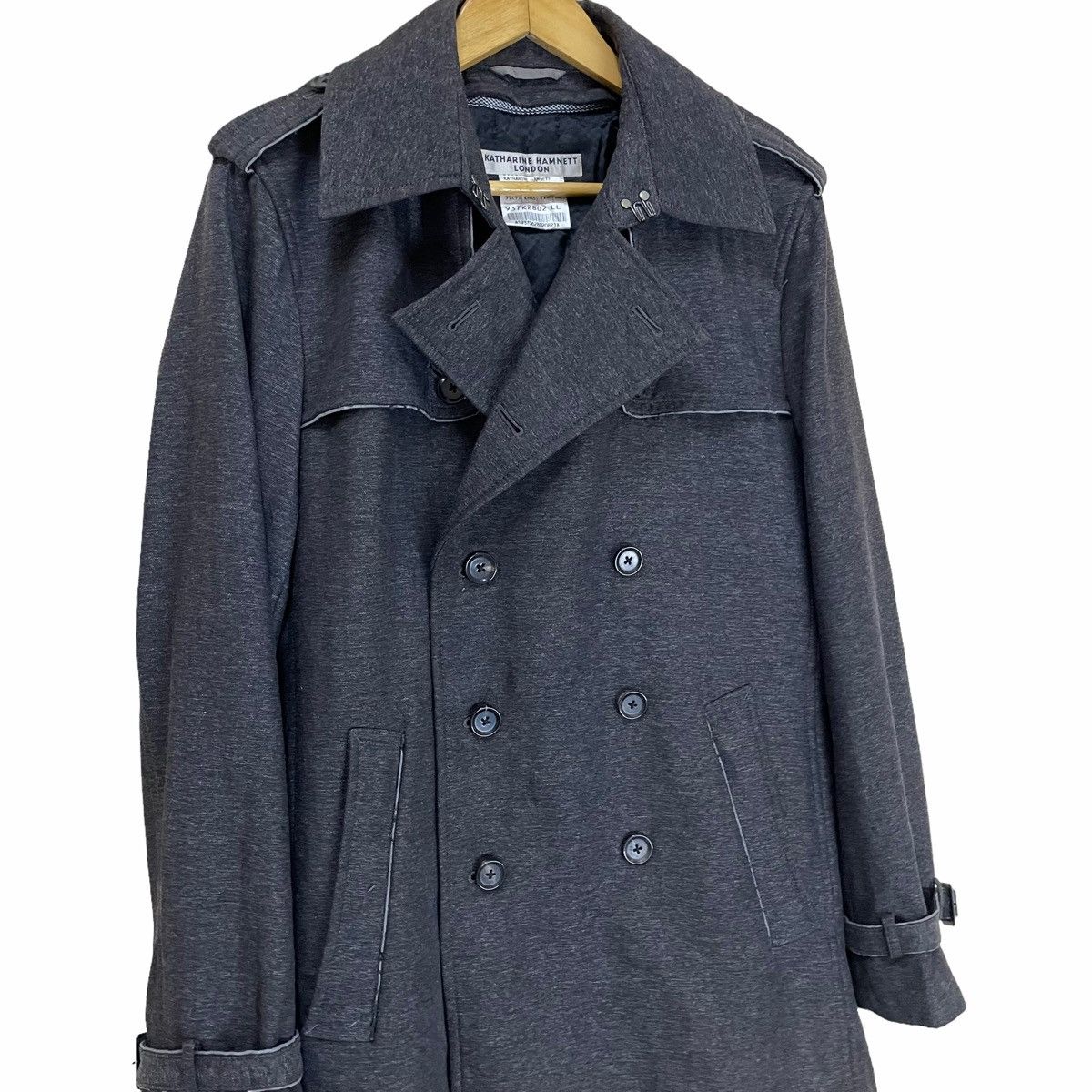 Japanese Brand × Katharine Hamnett London 💥 Katharine Hamnett Light Parka Double Breasted Jacket Size US XL / EU 56 / 4 - 5 Thumbnail