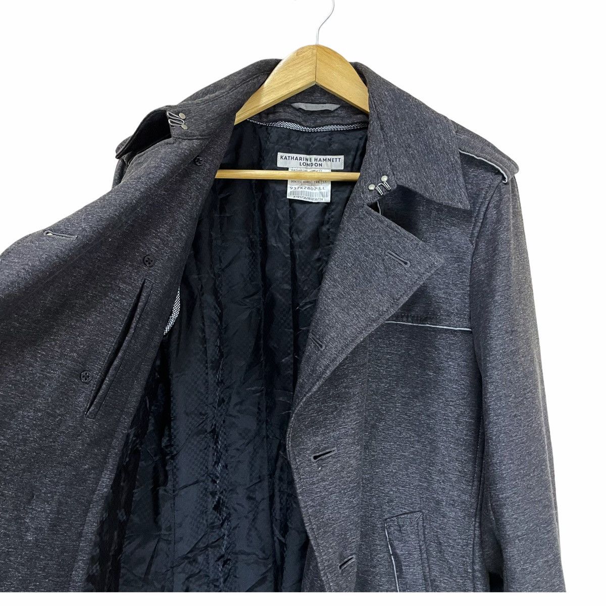 Japanese Brand × Katharine Hamnett London 💥 Katharine Hamnett Light Parka Double Breasted Jacket Size US XL / EU 56 / 4 - 7 Thumbnail