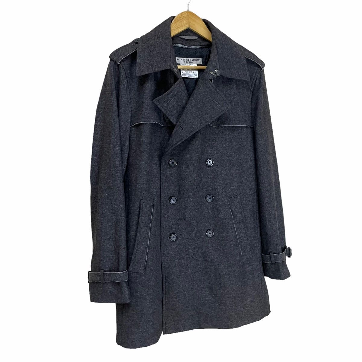Japanese Brand × Katharine Hamnett London 💥 Katharine Hamnett Light Parka Double Breasted Jacket Size US XL / EU 56 / 4 - 3 Thumbnail
