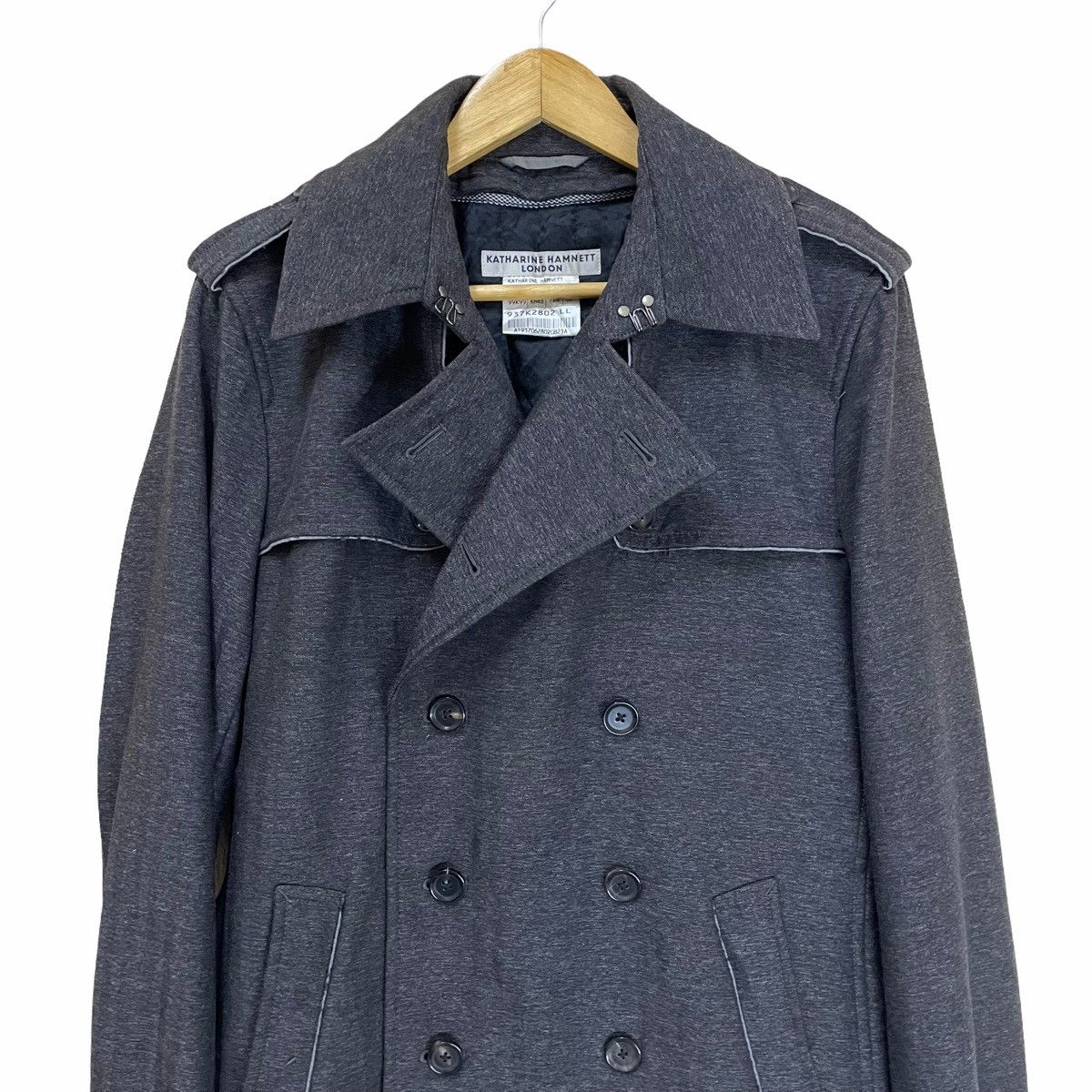 Japanese Brand × Katharine Hamnett London 💥 Katharine Hamnett Light Parka Double Breasted Jacket Size US XL / EU 56 / 4 - 4 Thumbnail