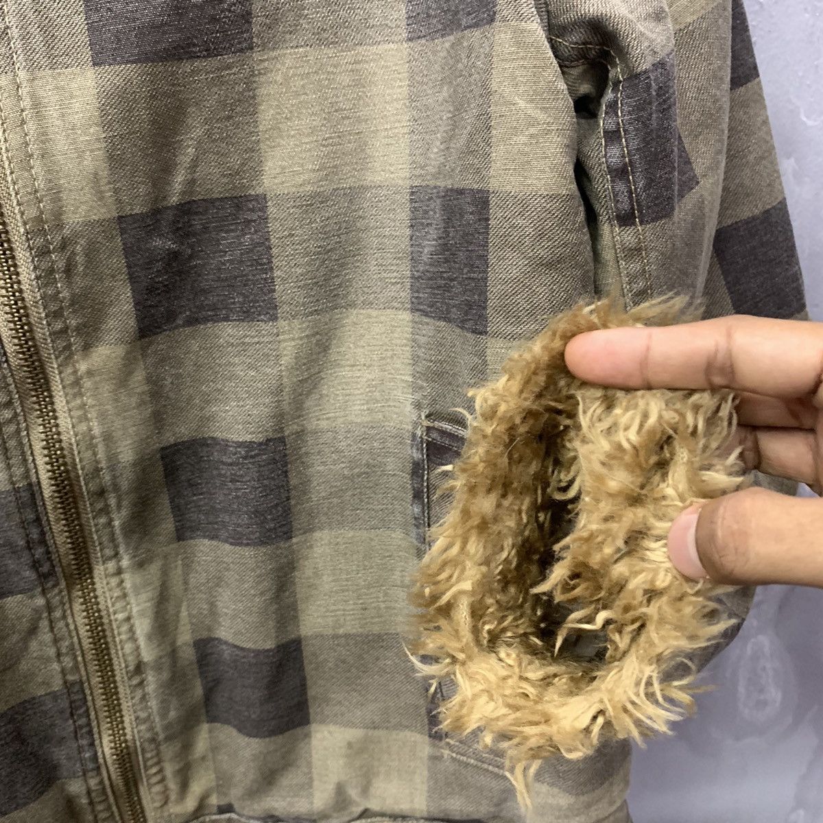 Vintage Checkered Men’s wool Plaid Rancher Jacket Size US L / EU 52-54 / 3 - 11 Thumbnail