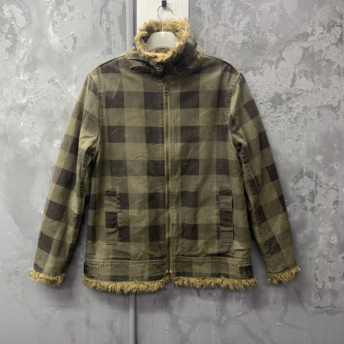 Vintage Checkered Men’s wool Plaid Rancher Jacket Size US L / EU 52-54 / 3 - 3 Thumbnail