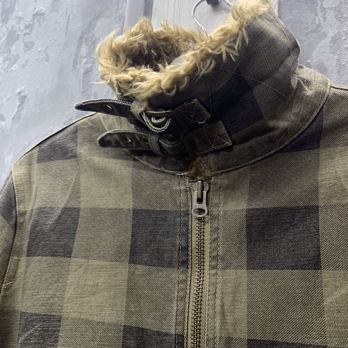 Vintage Checkered Men’s wool Plaid Rancher Jacket Size US L / EU 52-54 / 3 - 8 Thumbnail