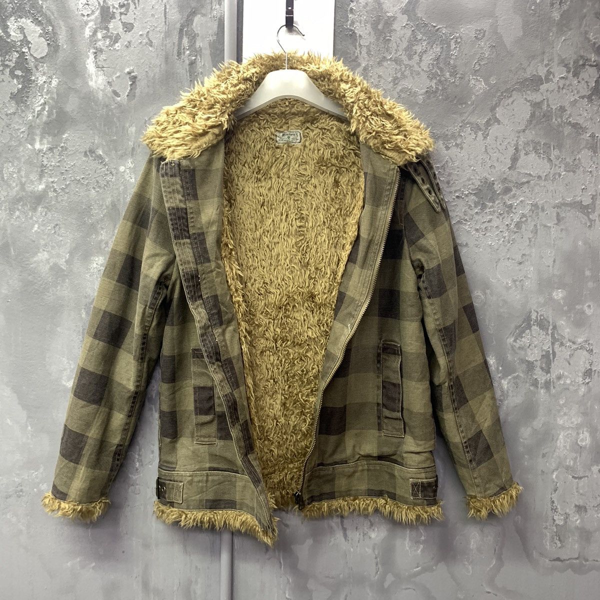 Vintage Checkered Men’s wool Plaid Rancher Jacket Size US L / EU 52-54 / 3 - 13 Thumbnail