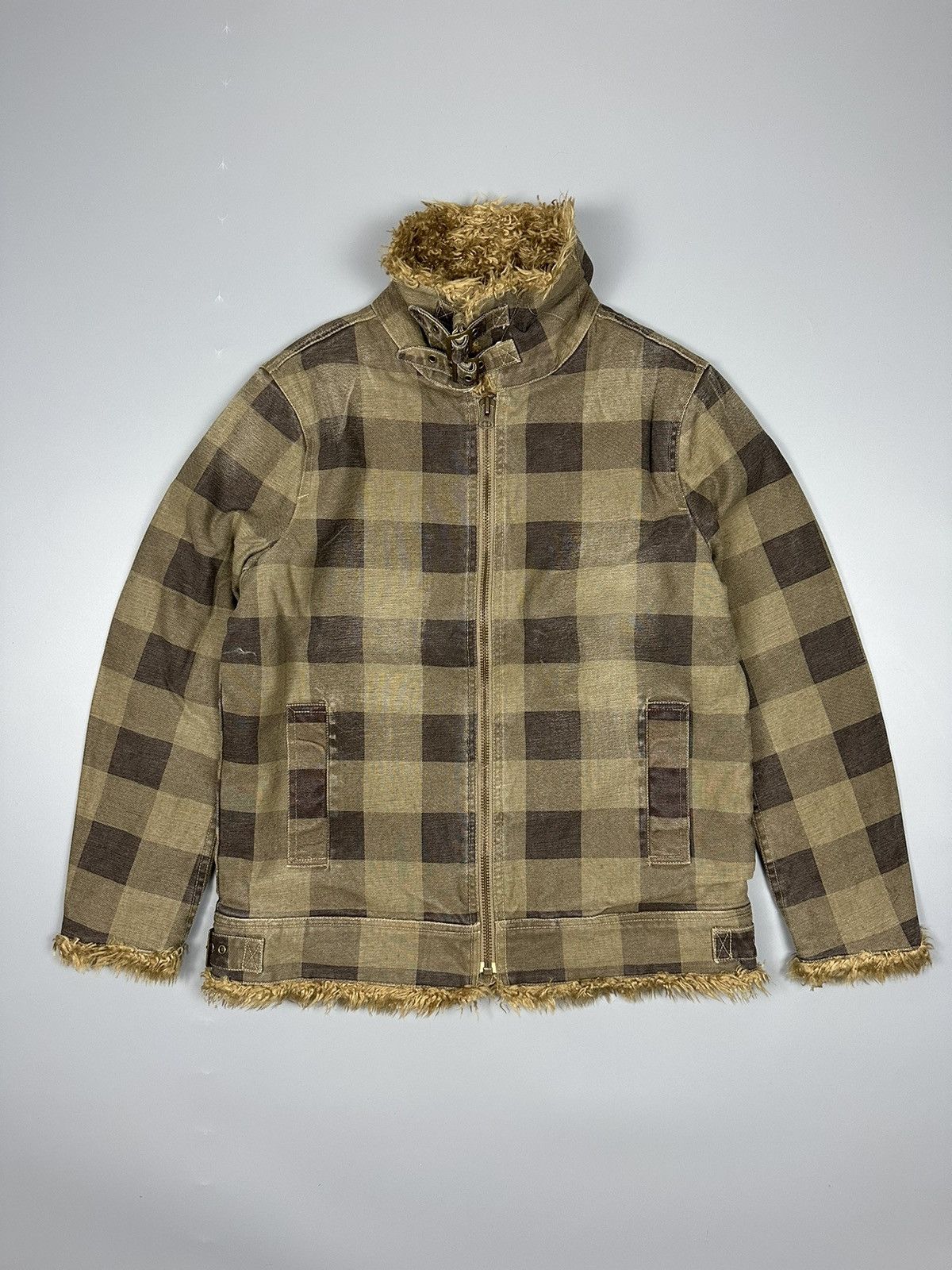 Vintage Checkered Men’s wool Plaid Rancher Jacket Size US L / EU 52-54 / 3 - 1 Thumbnail