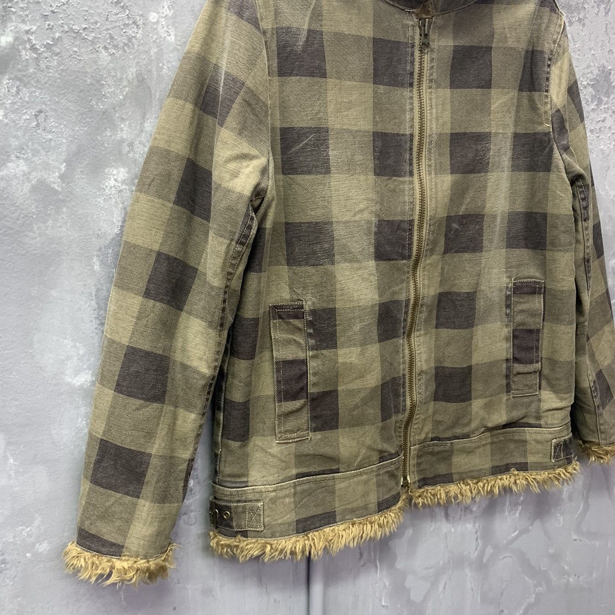 Vintage Checkered Men’s wool Plaid Rancher Jacket Size US L / EU 52-54 / 3 - 6 Thumbnail