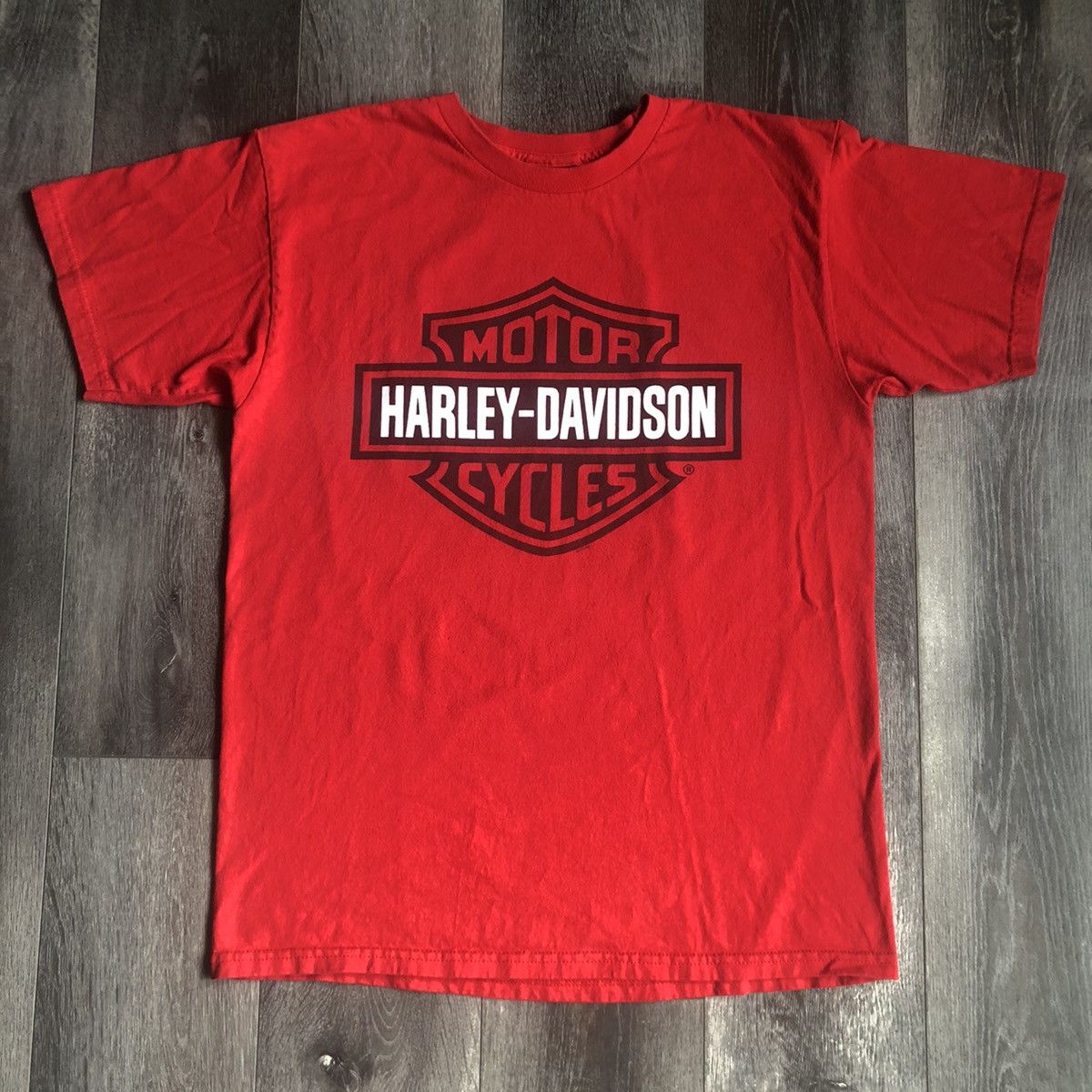 Harley Davidson Vintage 2000s Harley Davidson Tilley Train Graphic Logo Tee Size US M / EU 48-50 / 2 - 3 Thumbnail