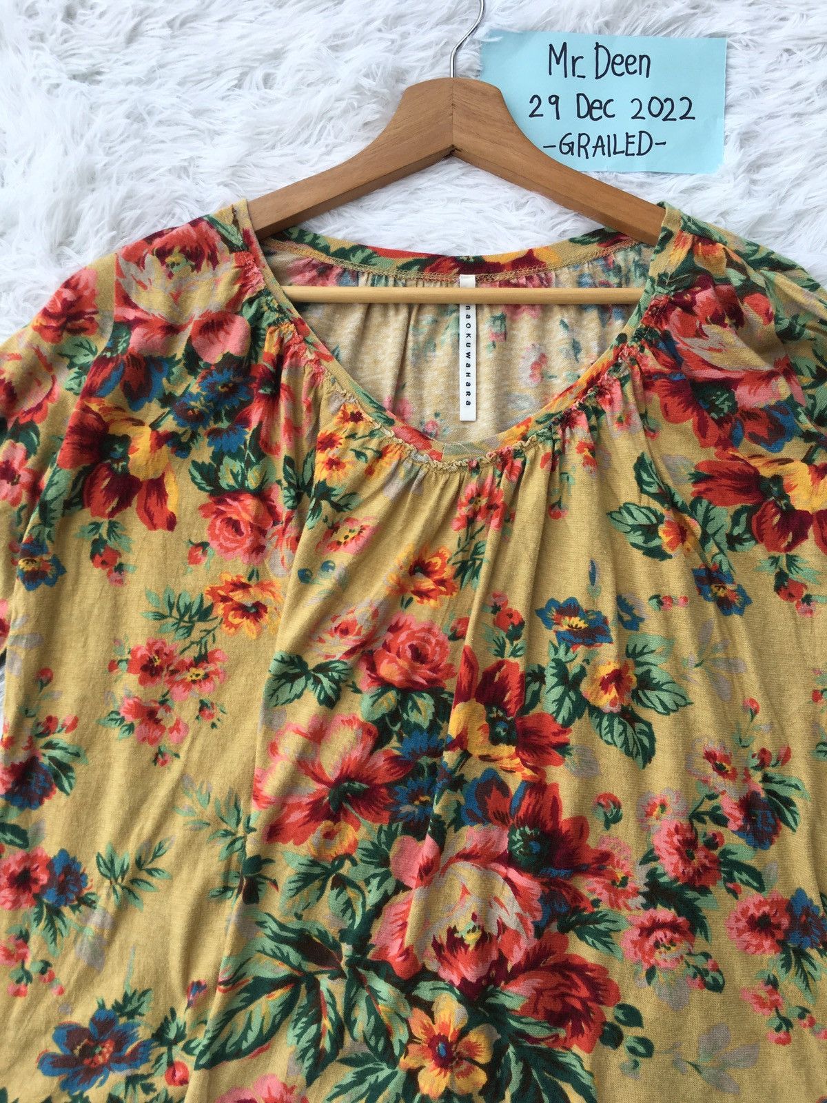 Issey Miyake Rare Sunao Kuwahara Issey Miyake Floral Blouse Size M / US 6-8 / IT 42-44 - 5 Thumbnail