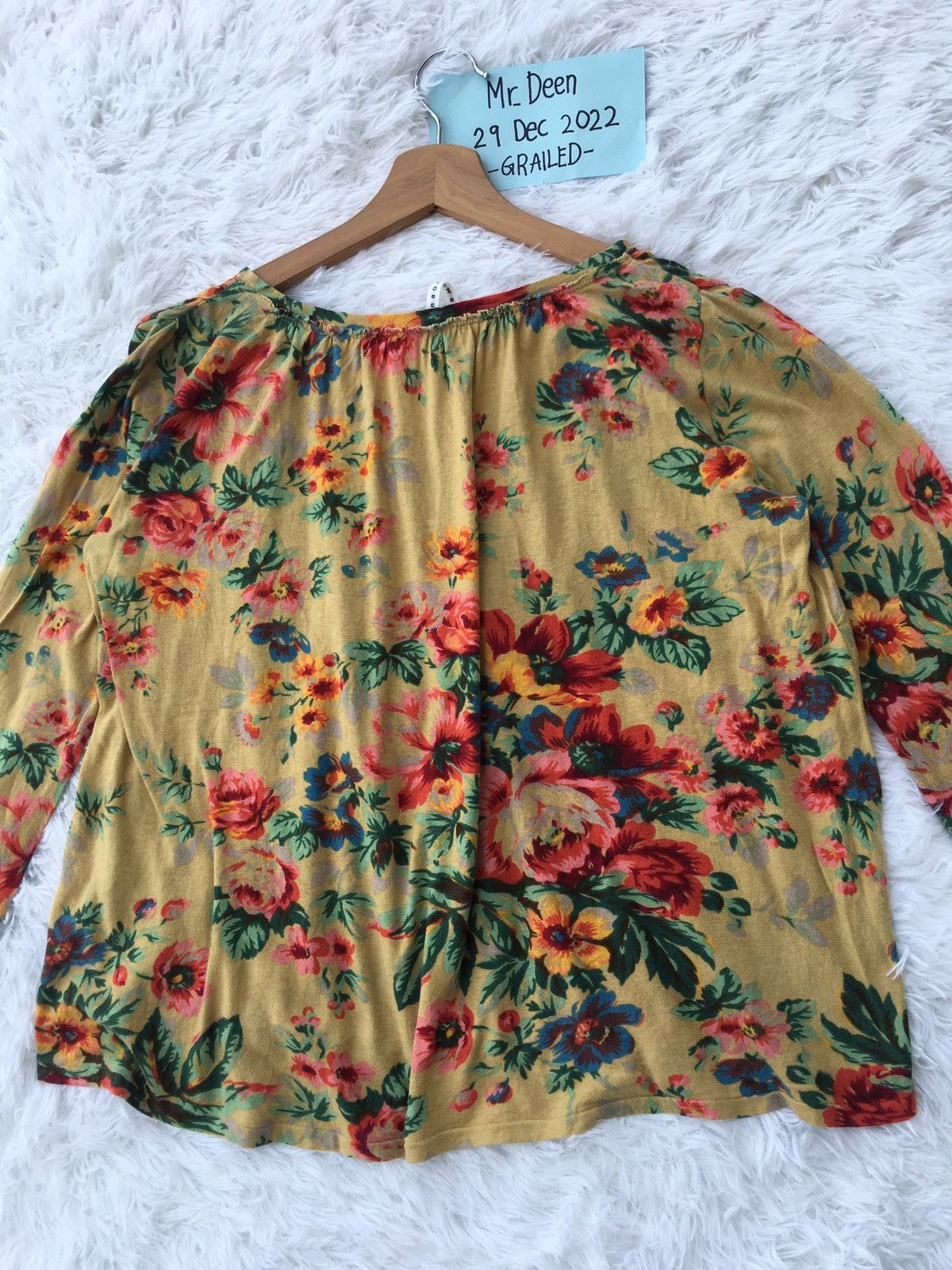Issey Miyake Rare Sunao Kuwahara Issey Miyake Floral Blouse Size M / US 6-8 / IT 42-44 - 13 Thumbnail