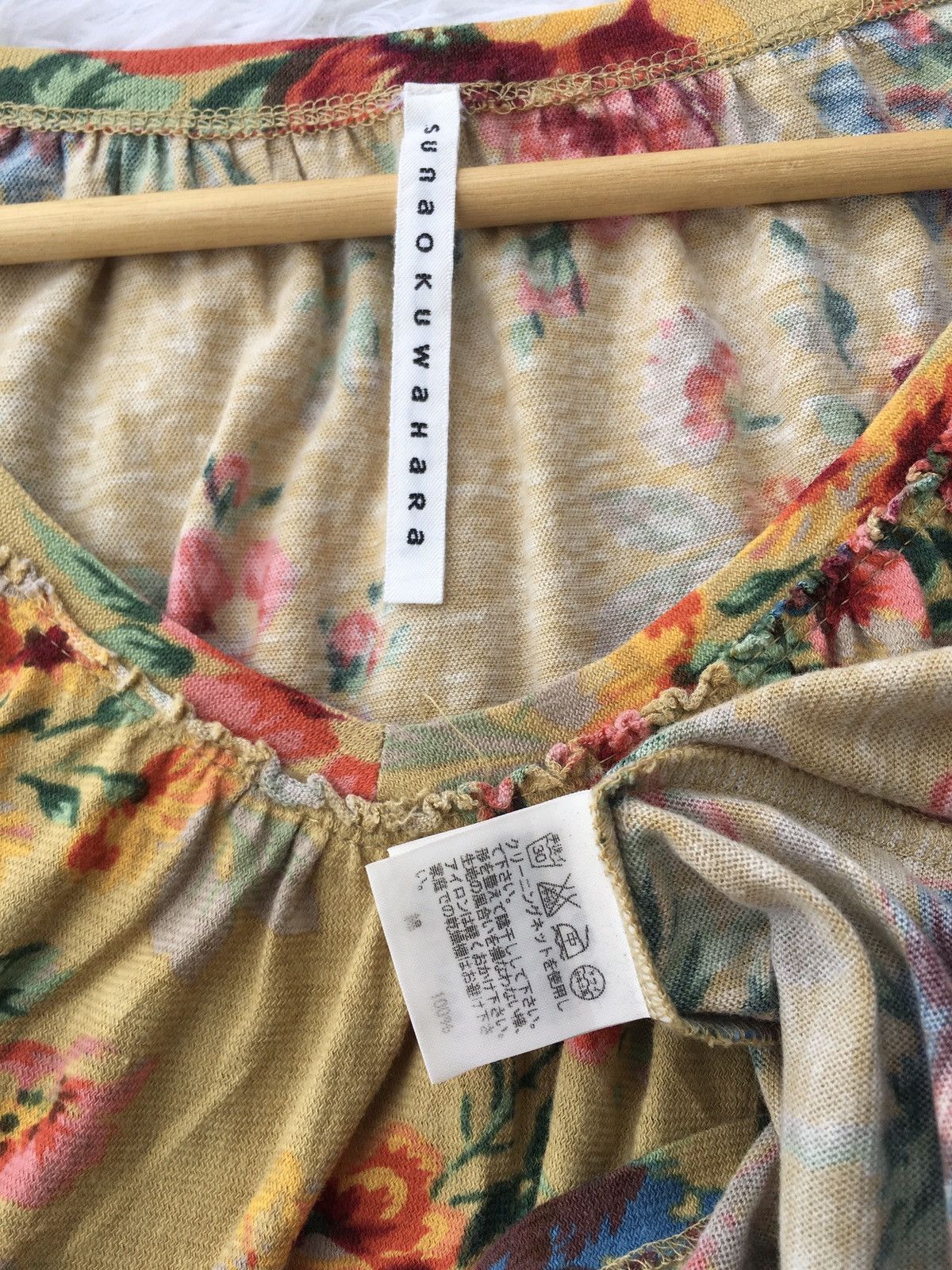 Issey Miyake Rare Sunao Kuwahara Issey Miyake Floral Blouse Size M / US 6-8 / IT 42-44 - 7 Thumbnail