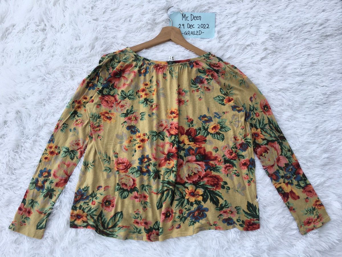 Issey Miyake Rare Sunao Kuwahara Issey Miyake Floral Blouse Size M / US 6-8 / IT 42-44 - 10 Thumbnail