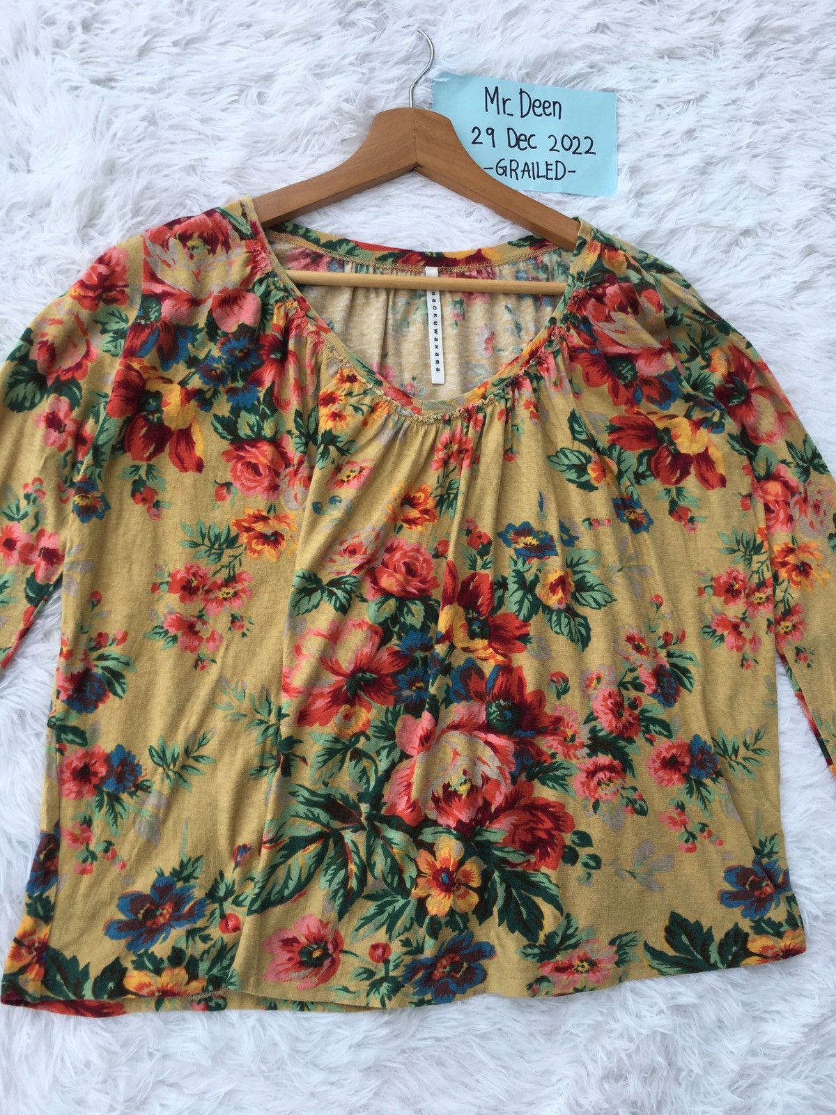 Issey Miyake Rare Sunao Kuwahara Issey Miyake Floral Blouse Size M / US 6-8 / IT 42-44 - 3 Thumbnail