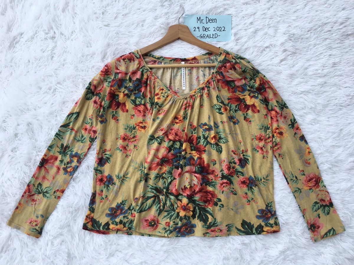 Issey Miyake Rare Sunao Kuwahara Issey Miyake Floral Blouse Size M / US 6-8 / IT 42-44 - 1 Thumbnail