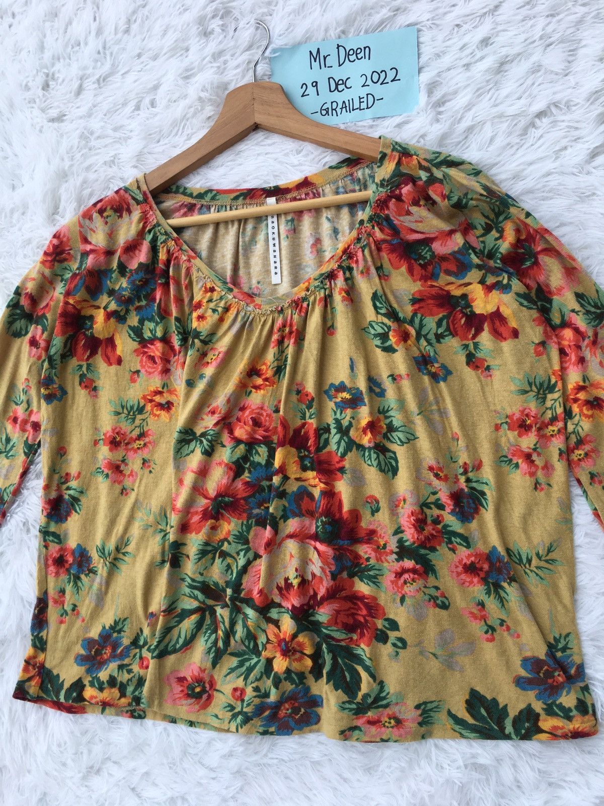 Issey Miyake Rare Sunao Kuwahara Issey Miyake Floral Blouse Size M / US 6-8 / IT 42-44 - 4 Thumbnail
