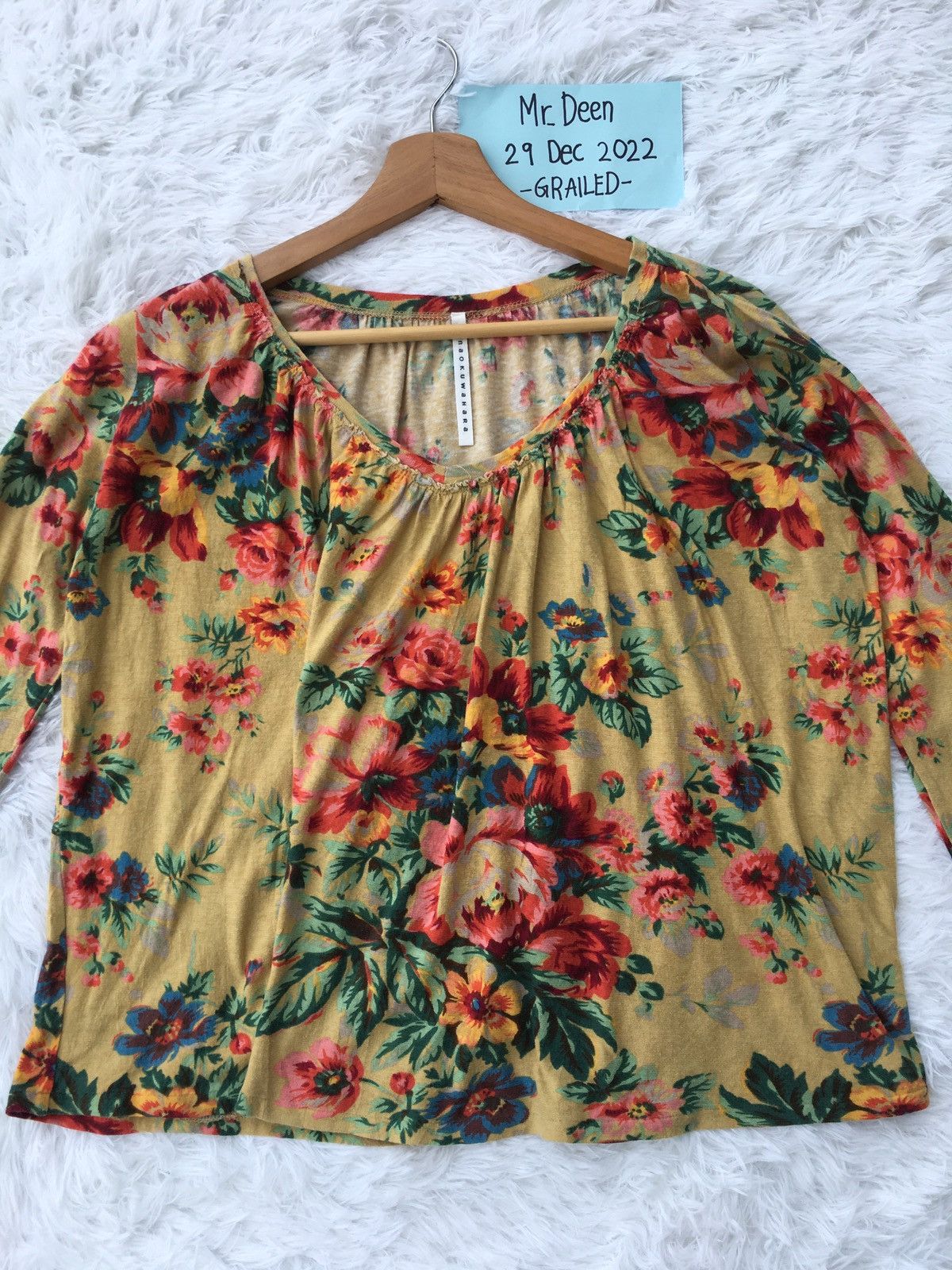 Issey Miyake Rare Sunao Kuwahara Issey Miyake Floral Blouse Size M / US 6-8 / IT 42-44 - 2 Thumbnail