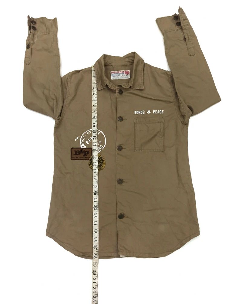 Japanese Brand Vintage Japanese Brand Bonds And Peace Military Style Shirt Size US L / EU 52-54 / 3 - 10 Thumbnail