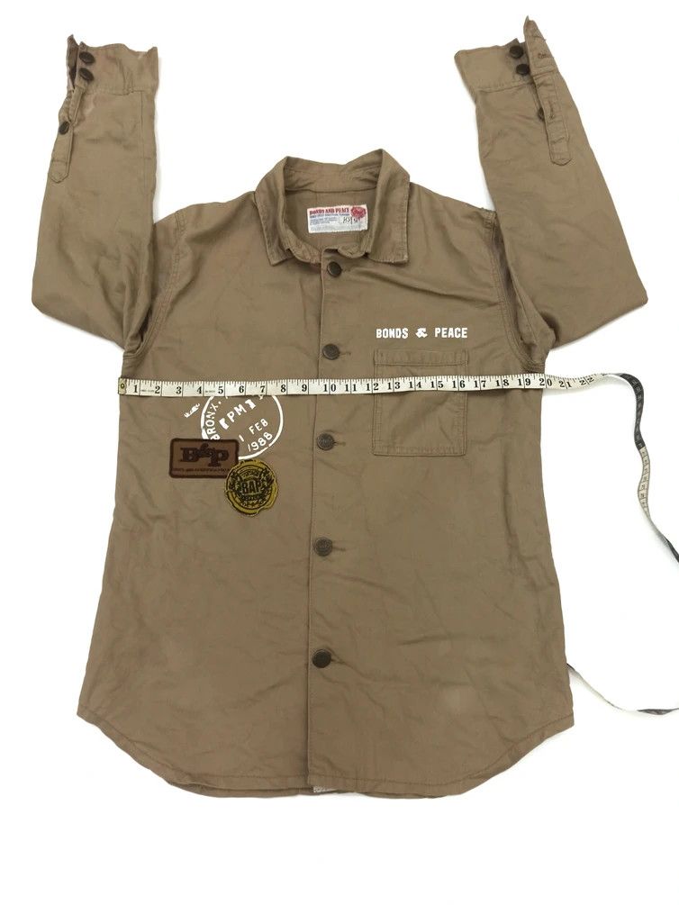 Japanese Brand Vintage Japanese Brand Bonds And Peace Military Style Shirt Size US L / EU 52-54 / 3 - 9 Thumbnail