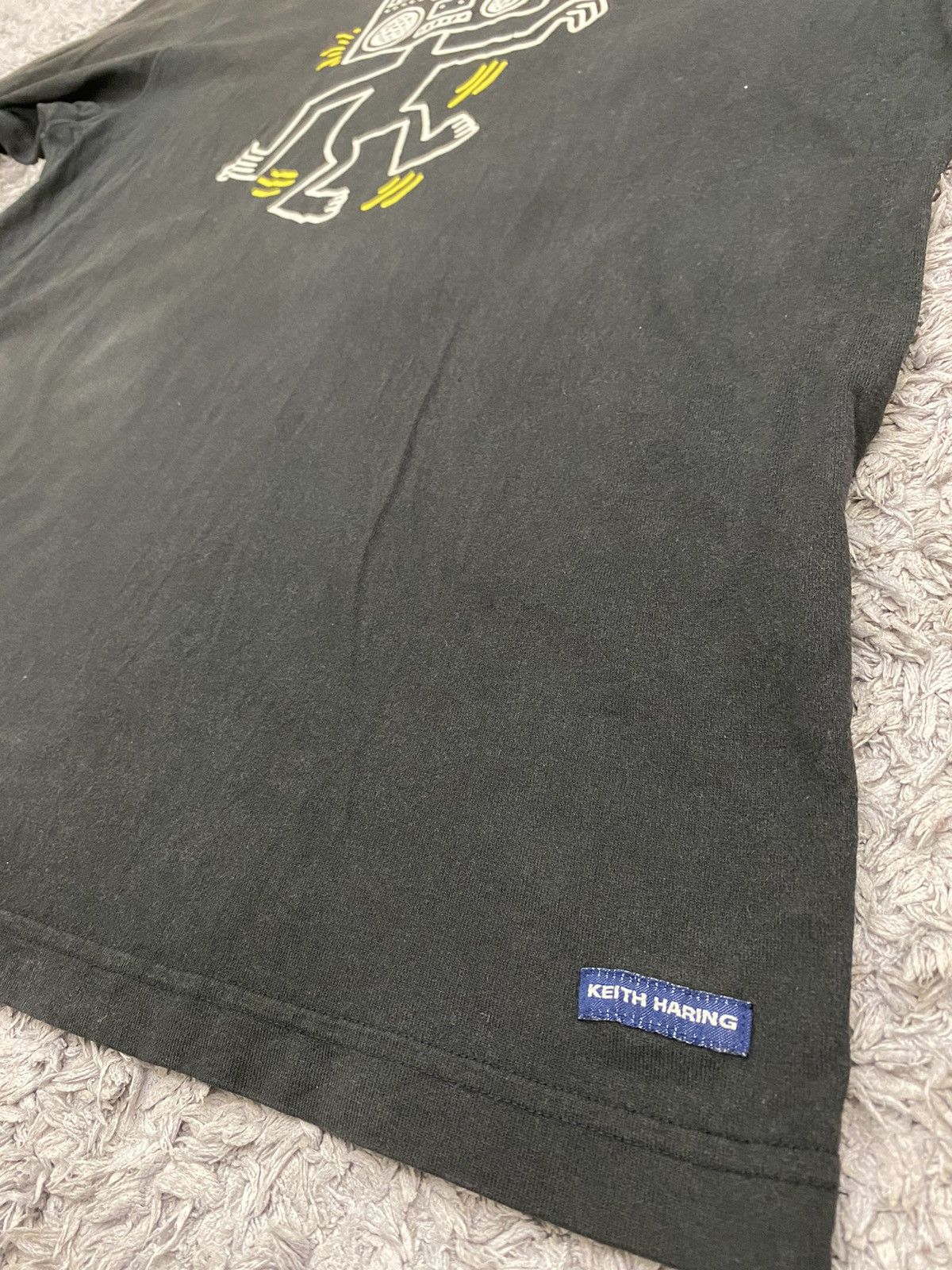 Keith Haring × Uniqlo Keith Haring Long Sleeve Faded Black Tee Size US XL / EU 56 / 4 - 7 Thumbnail
