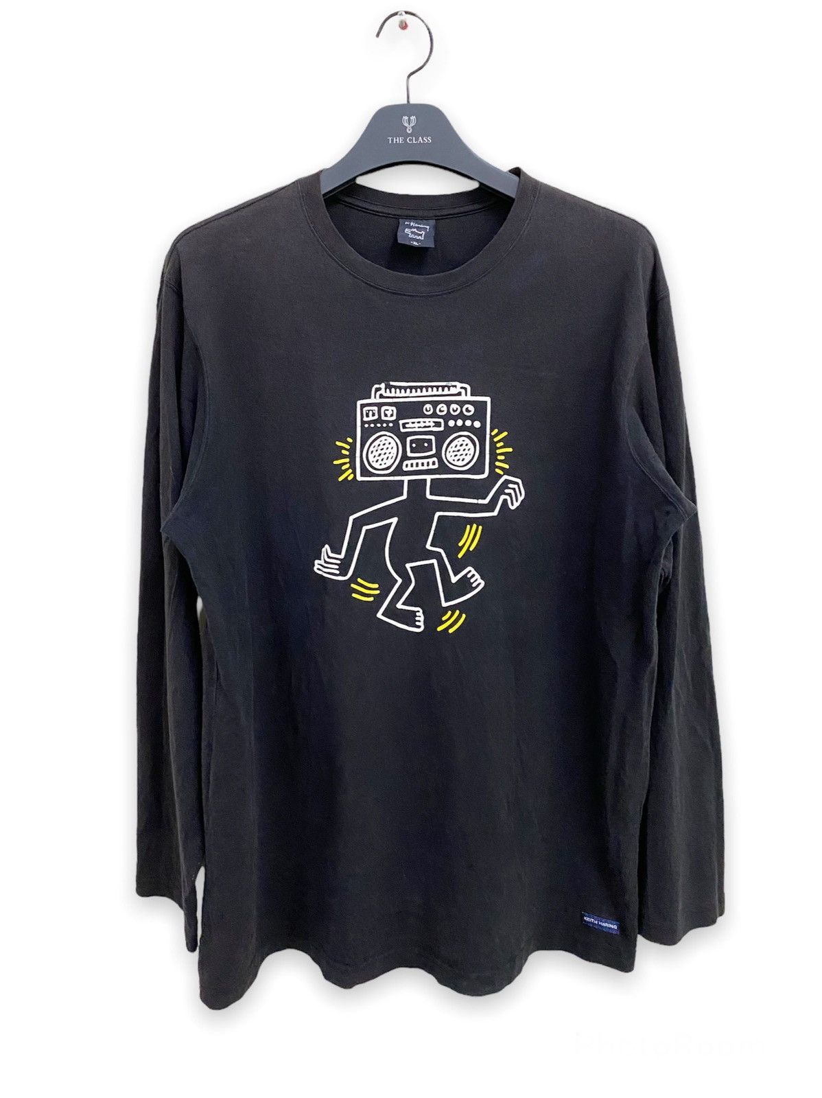 Keith Haring × Uniqlo Keith Haring Long Sleeve Faded Black Tee Size US XL / EU 56 / 4 - 1 Thumbnail