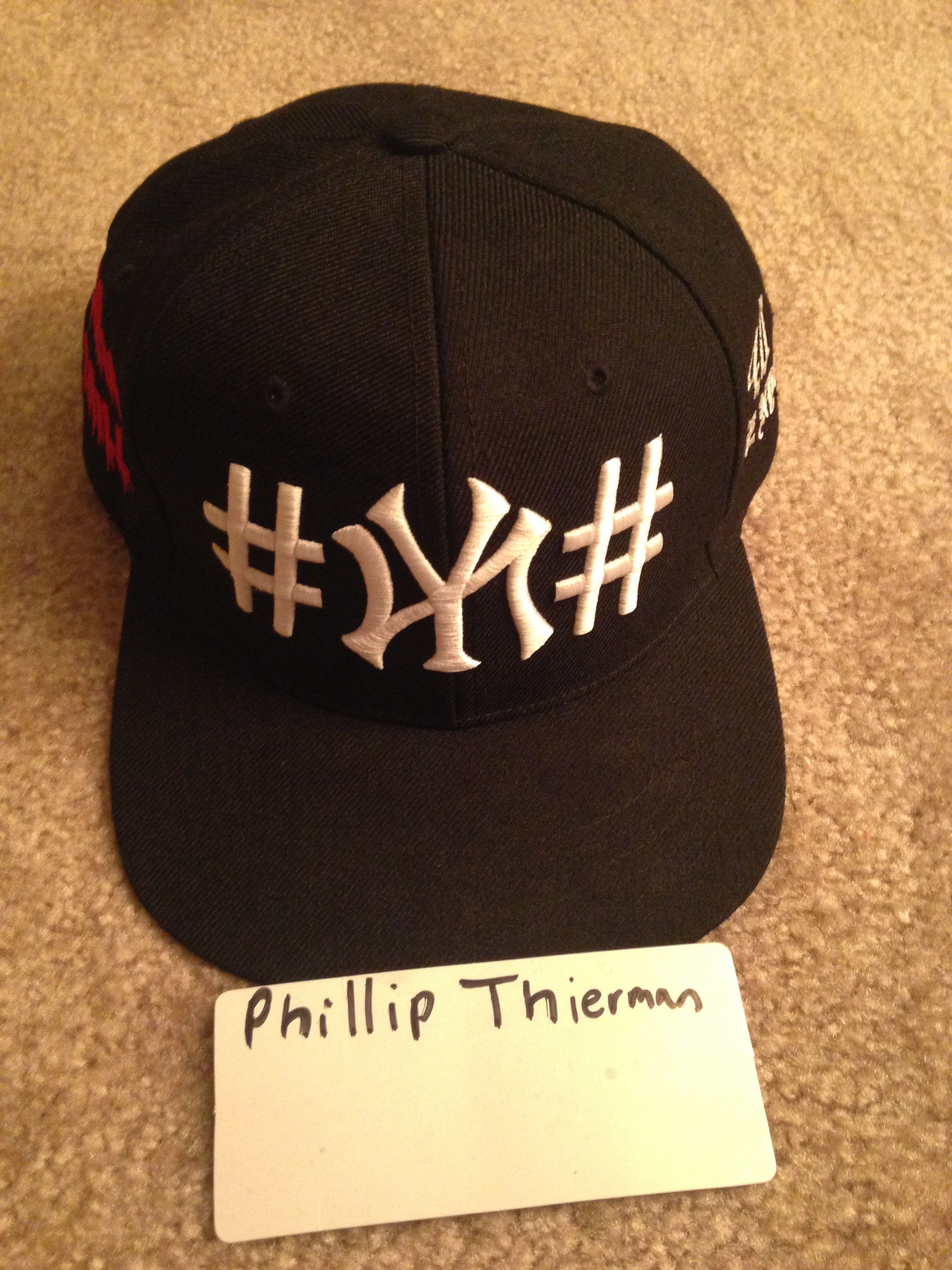 Been Trill #NY# 40 oz NYC Snapback Hat Virgil Abloh navy