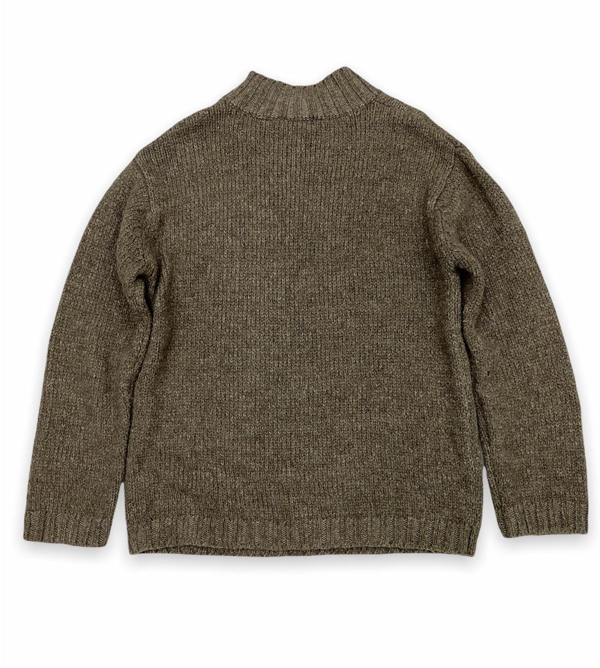 Japanese Brand × Uniqlo Vintage Uniqlo Wool Knitwear Sweater Half Zipper Size US L / EU 52-54 / 3 - 3 Thumbnail