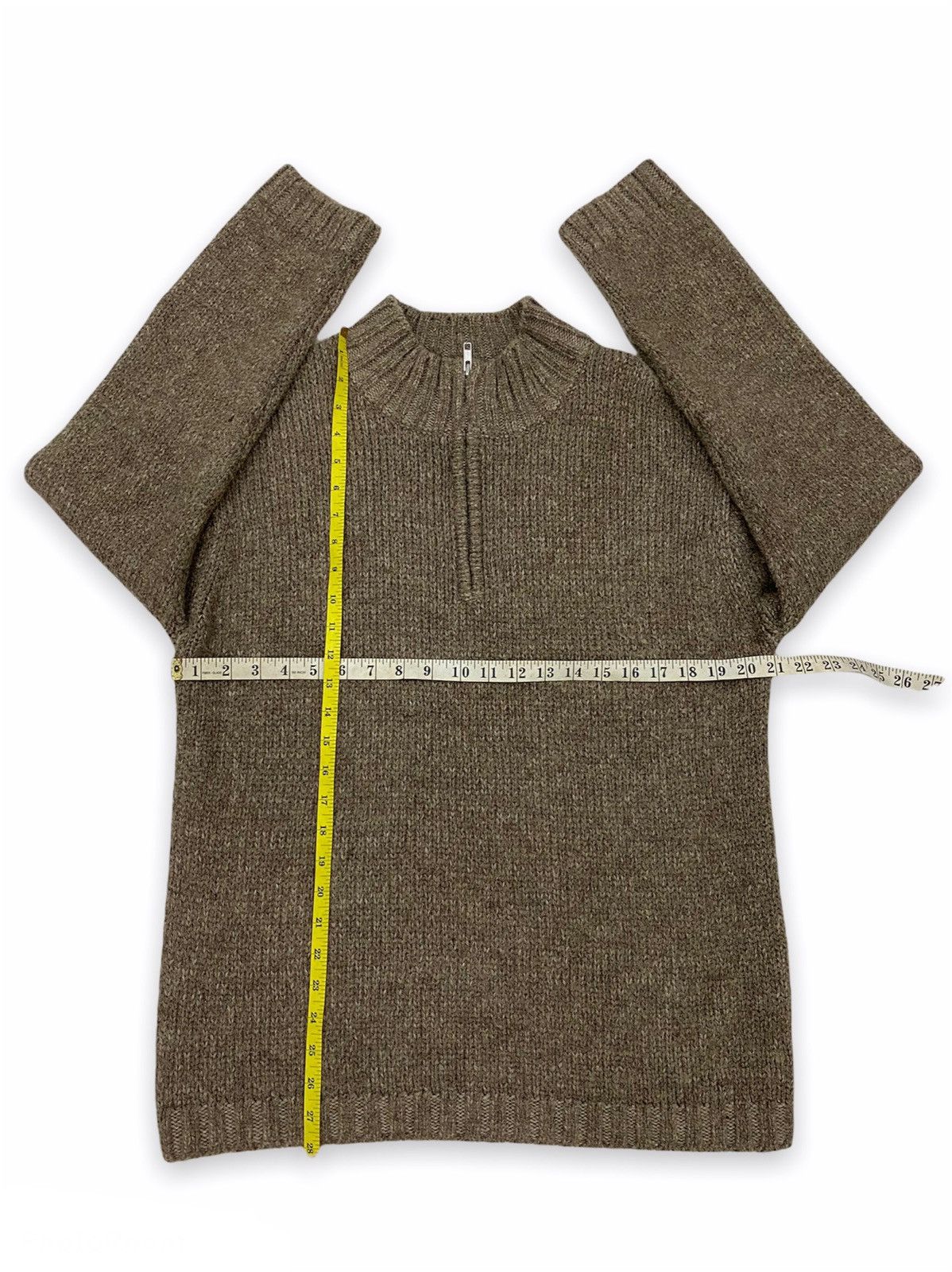 Japanese Brand × Uniqlo Vintage Uniqlo Wool Knitwear Sweater Half Zipper Size US L / EU 52-54 / 3 - 7 Thumbnail