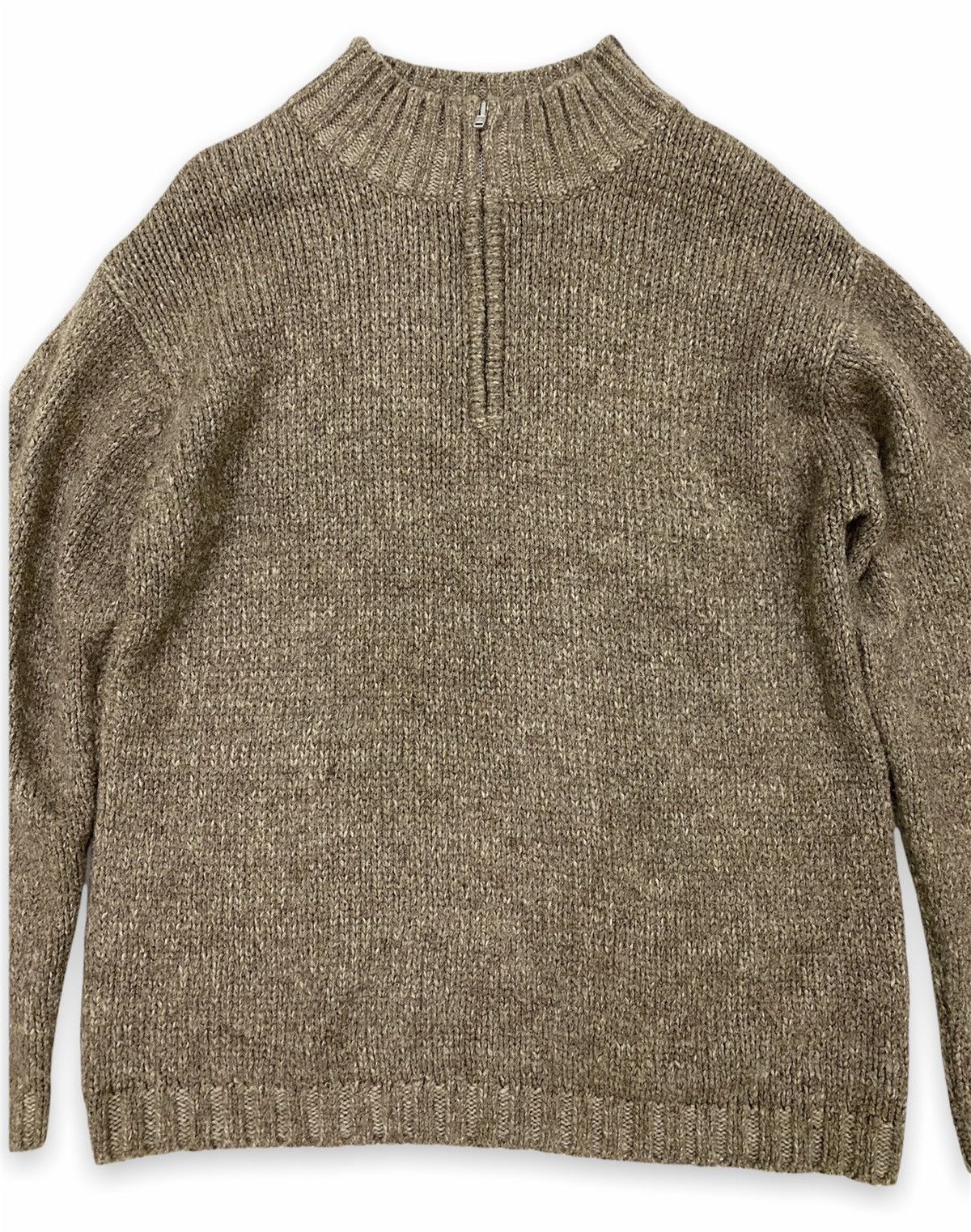 Japanese Brand × Uniqlo Vintage Uniqlo Wool Knitwear Sweater Half Zipper Size US L / EU 52-54 / 3 - 2 Thumbnail