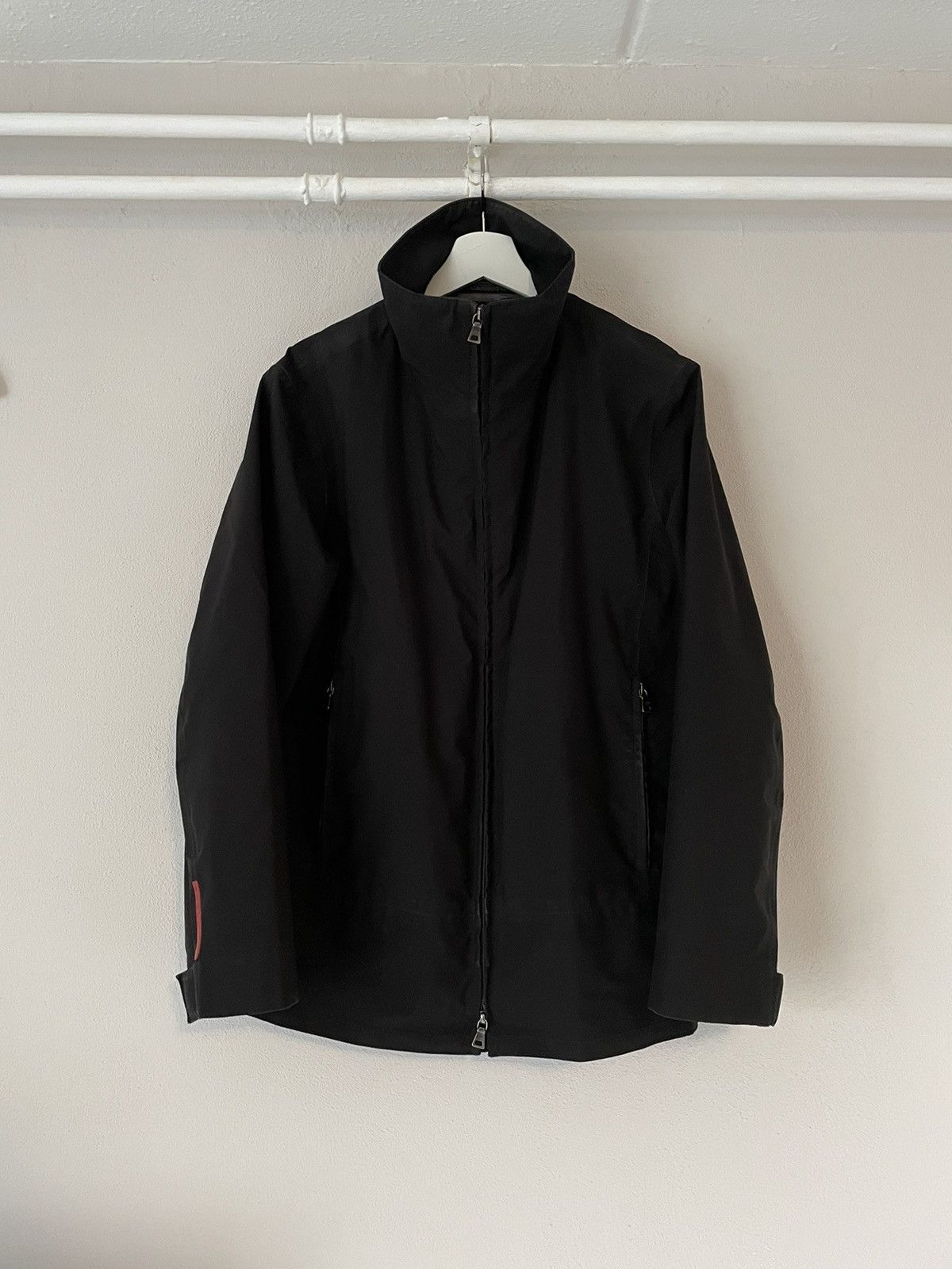 image of Prada Red Tab Light Jacket in Navy, Men's (Size Medium)
