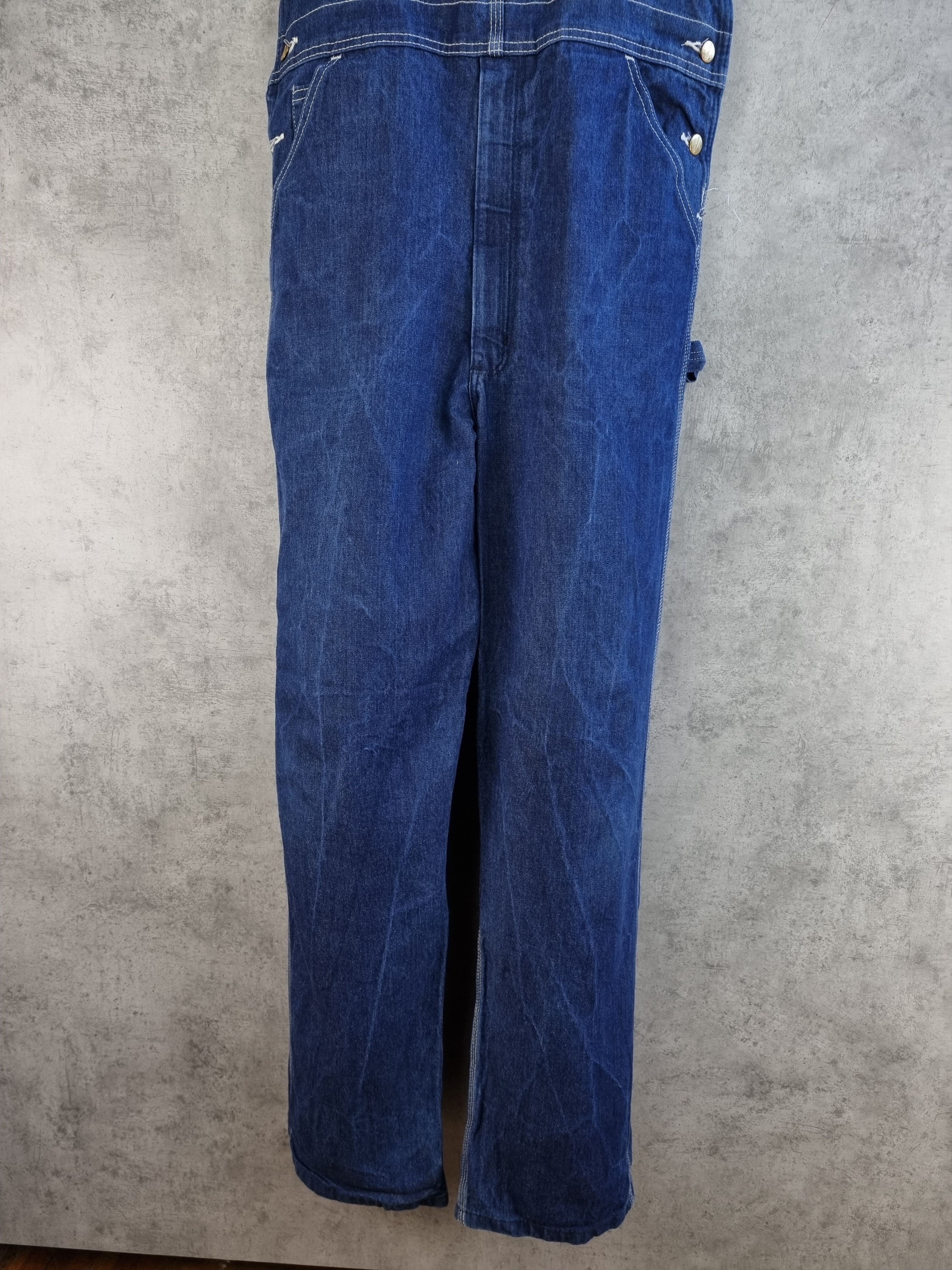 Carhartt × Vintage 💙 Carhartt Carpenter Denim Baggy Jeans Worker Jumpsuit Size US 36 / EU 52 - 9 Thumbnail