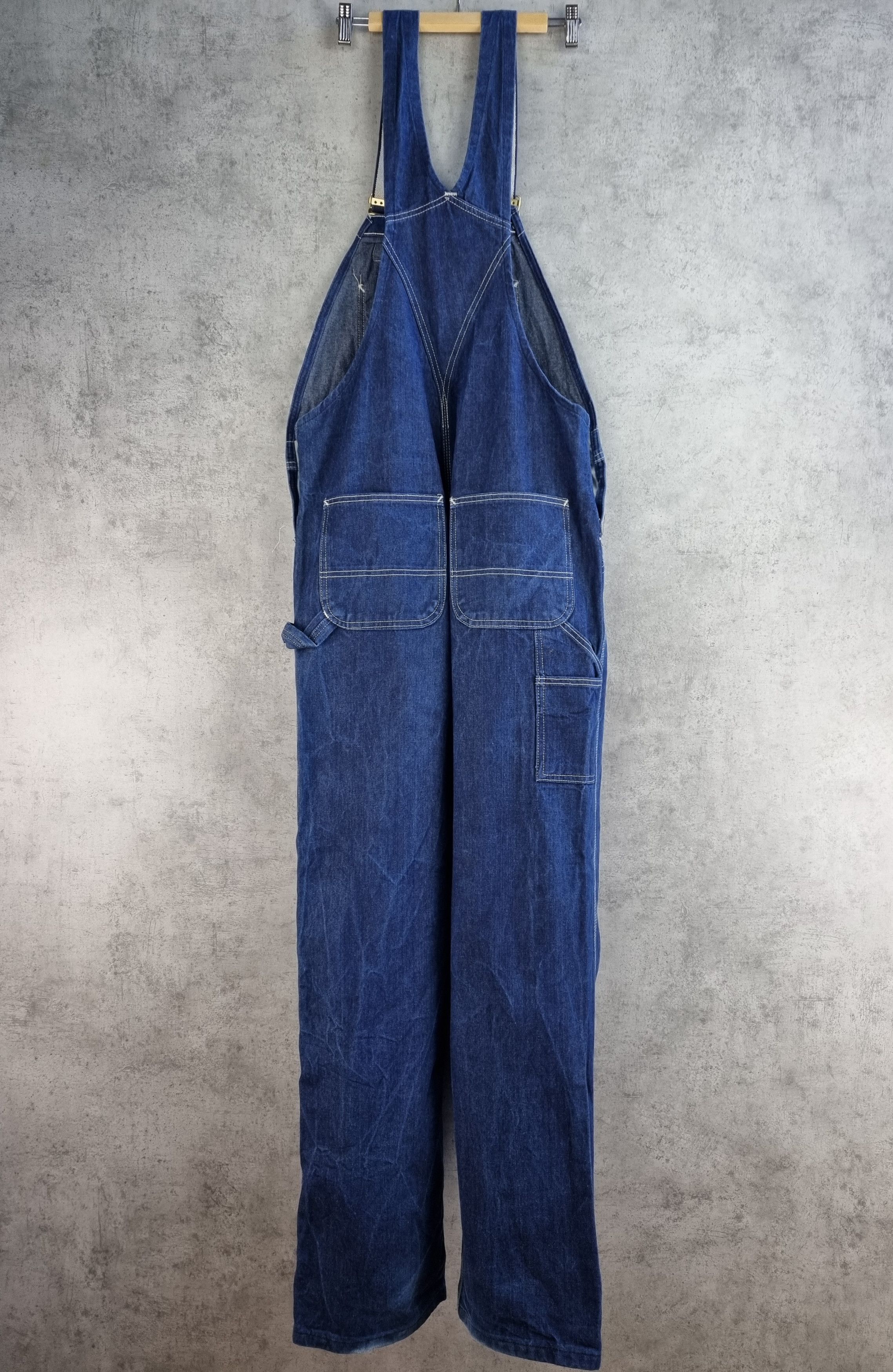 Carhartt × Vintage 💙 Carhartt Carpenter Denim Baggy Jeans Worker Jumpsuit Size US 36 / EU 52 - 4 Thumbnail