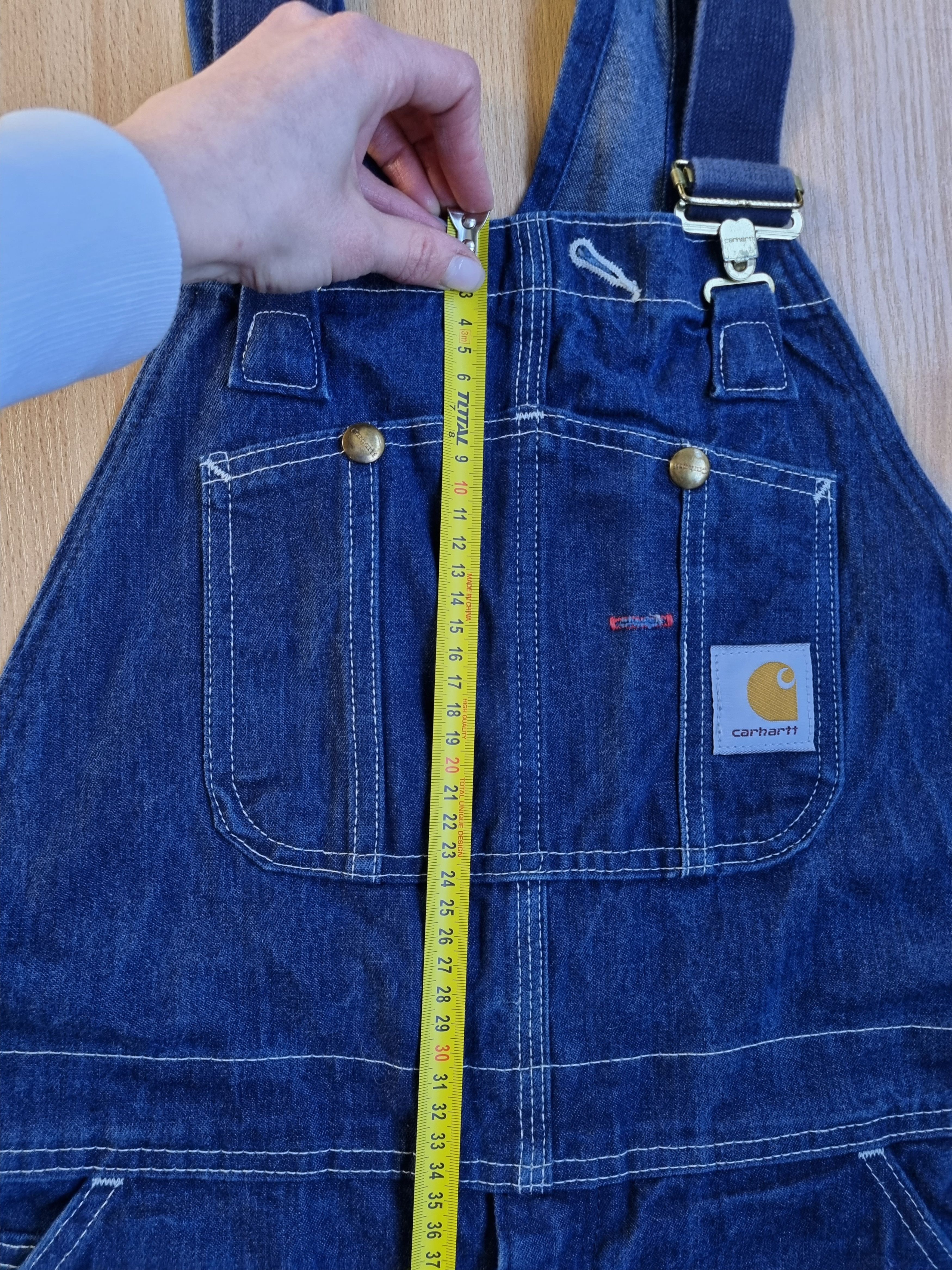 Carhartt × Vintage 💙 Carhartt Carpenter Denim Baggy Jeans Worker Jumpsuit Size US 36 / EU 52 - 17 Thumbnail