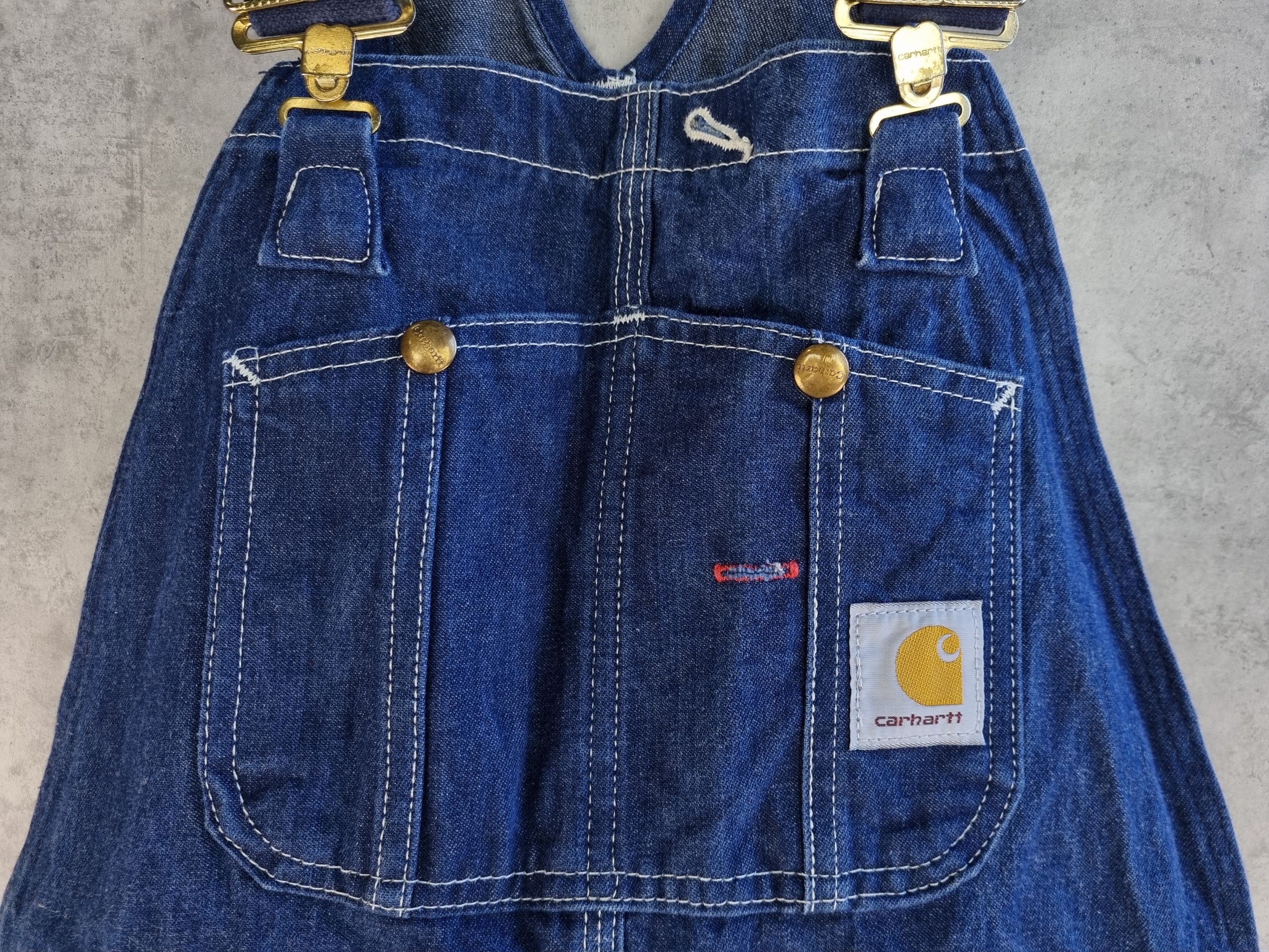 Carhartt × Vintage 💙 Carhartt Carpenter Denim Baggy Jeans Worker Jumpsuit Size US 36 / EU 52 - 18 Thumbnail