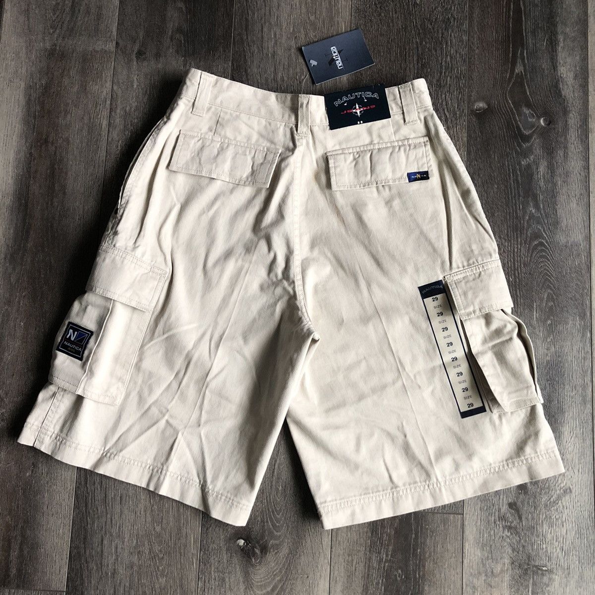 Nautica New Vintage 1990s Nautica Jeans Cargo Khaki Shorts Size 30 Size US 29 - 1 Thumbnail
