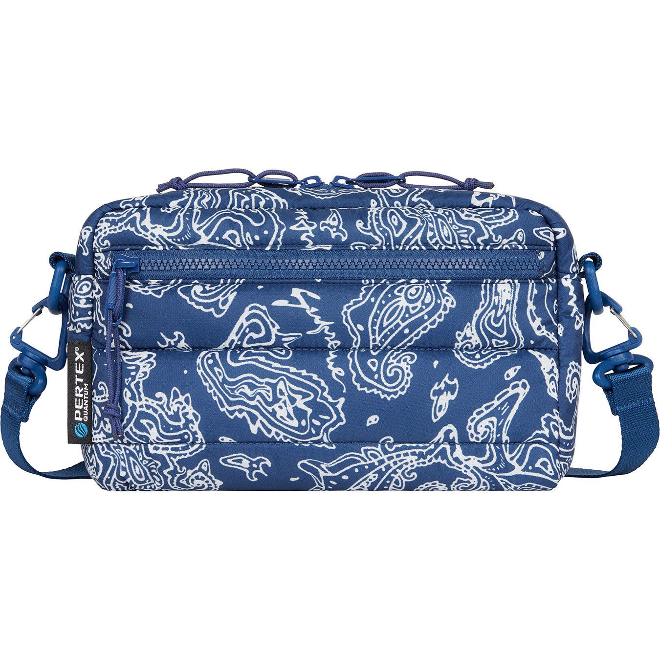 Supreme Puffer Side Bag FW22 Blue Paisley Size ONE SIZE - 10 Thumbnail