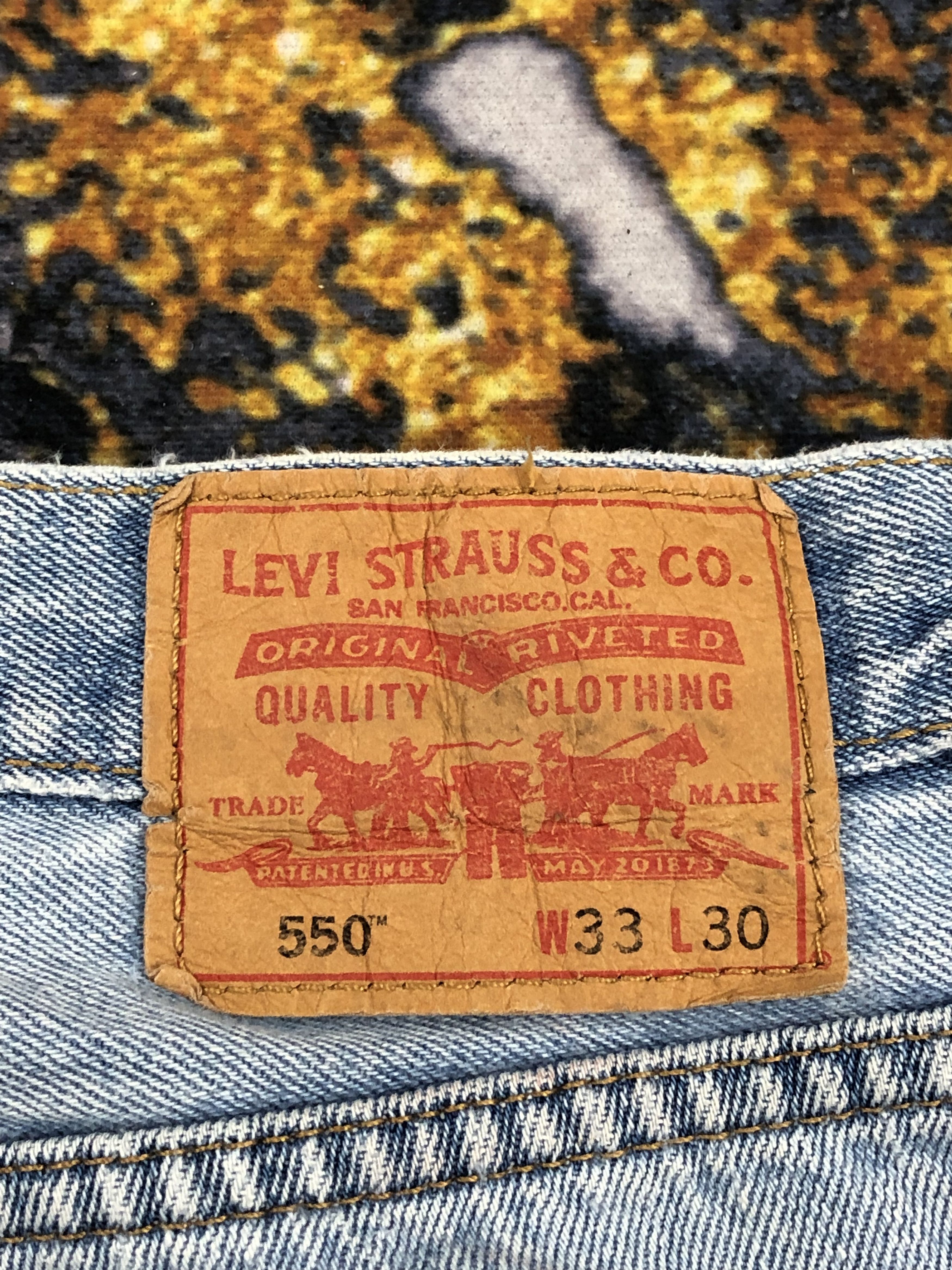 Levi's Vintage Levis 550 Blue Denim DPP0265 Size US 33 - 10 Thumbnail