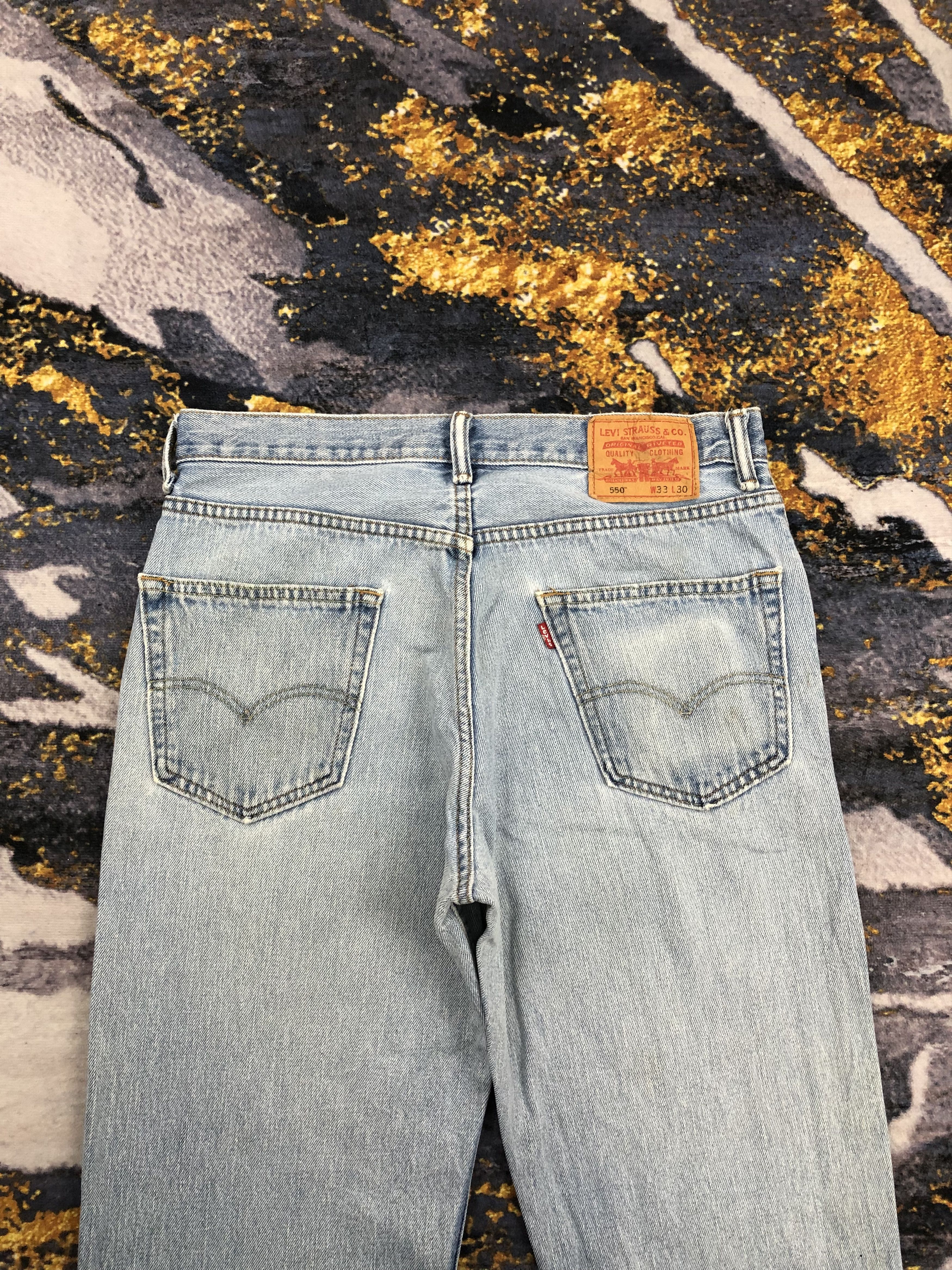 Levi's Vintage Levis 550 Blue Denim DPP0265 Size US 33 - 4 Thumbnail