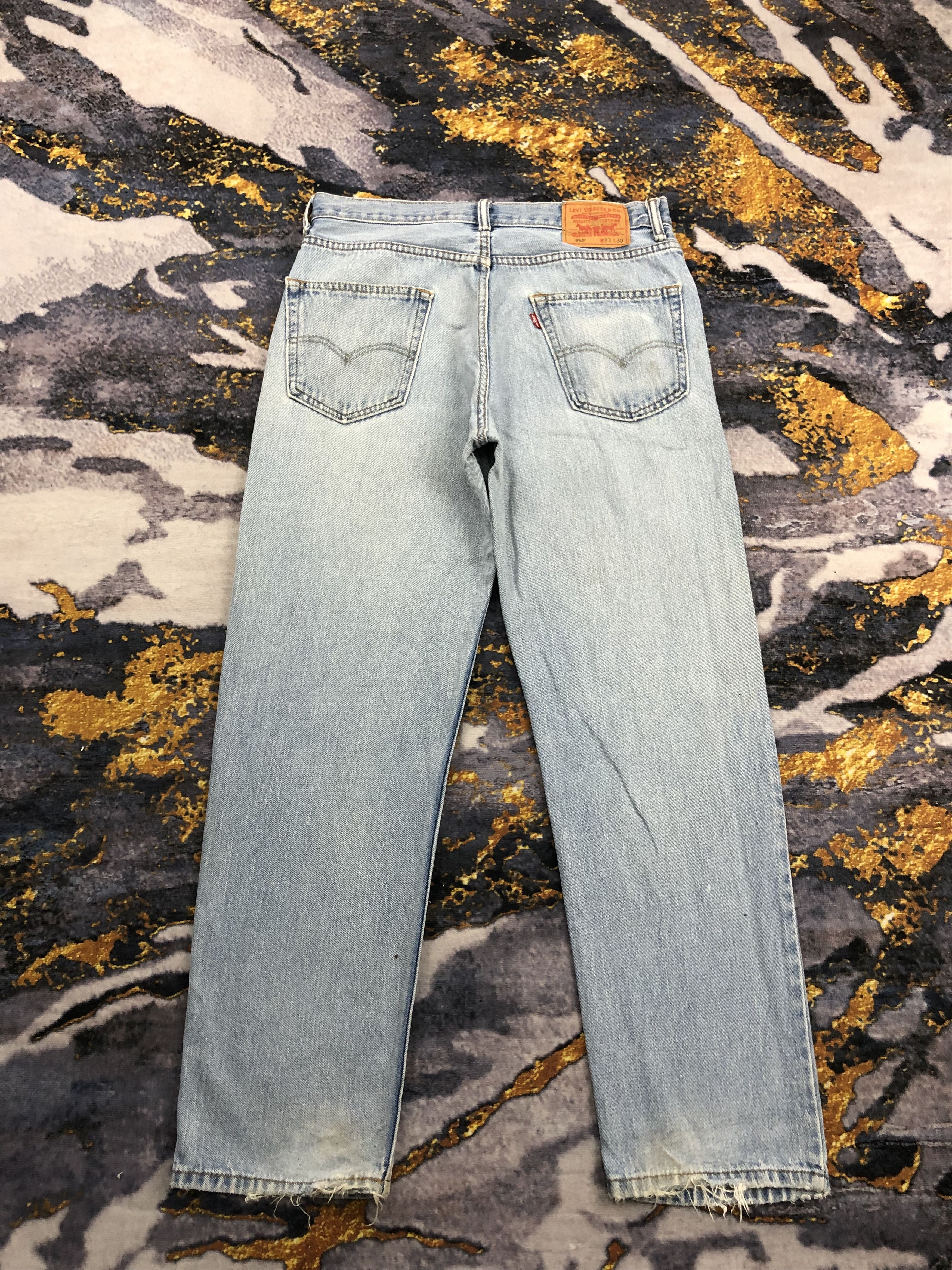 Levi's Vintage Levis 550 Blue Denim DPP0265 Size US 33 - 3 Thumbnail