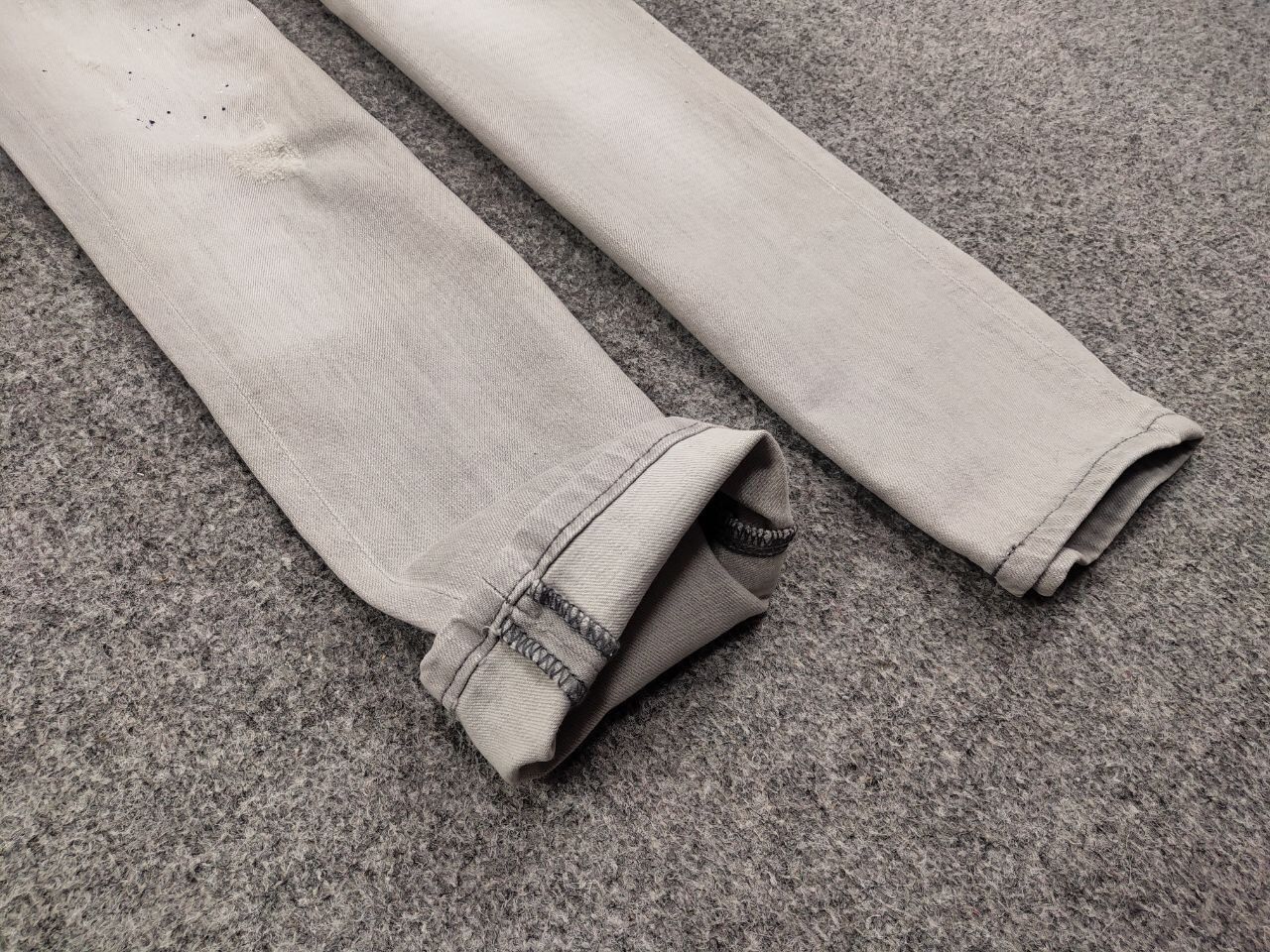 Japanese Brand Designer My Brand Slim Jeans Distressed Paint Gray Denim Size US 33 - 10 Thumbnail