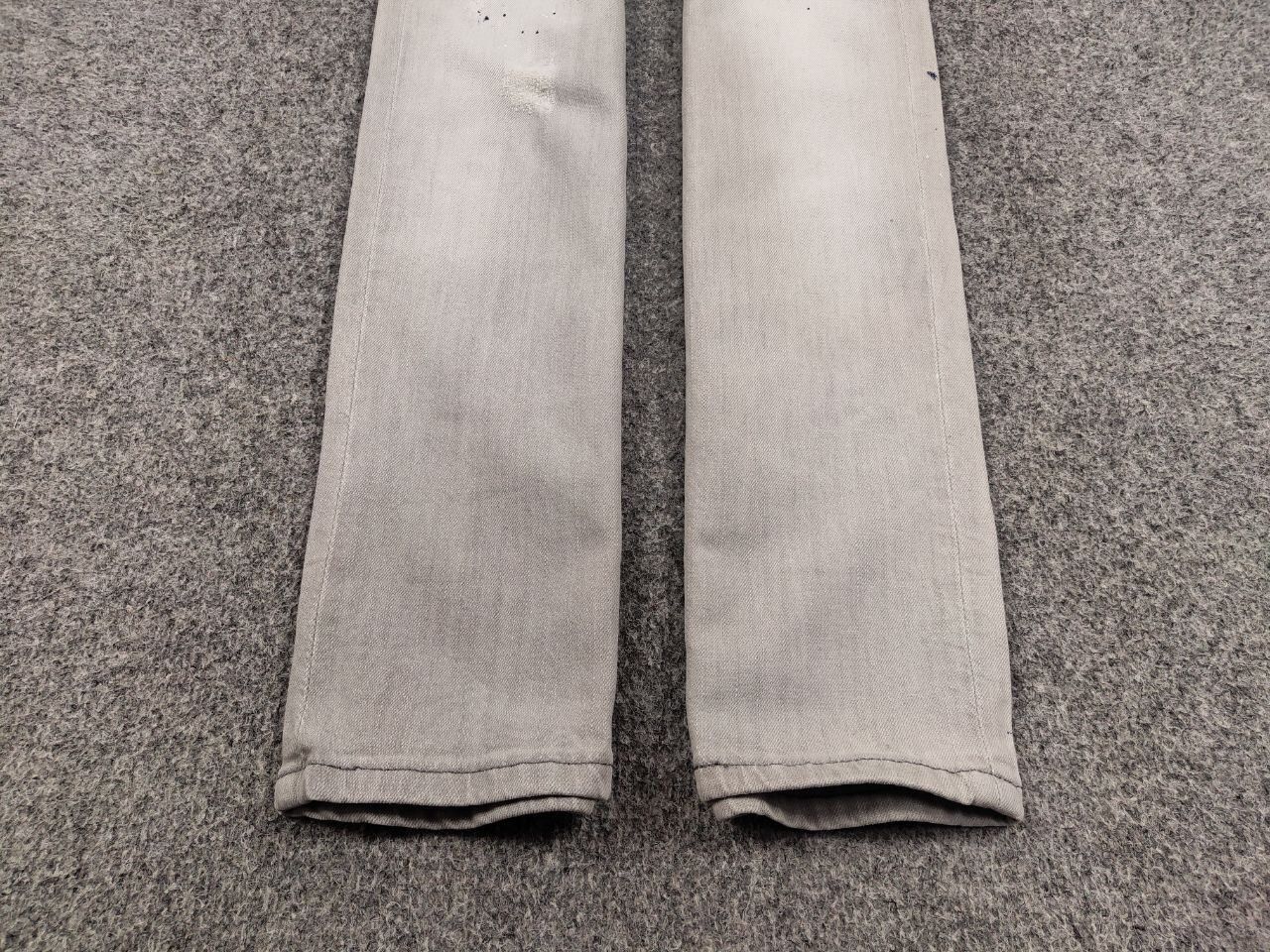 Japanese Brand Designer My Brand Slim Jeans Distressed Paint Gray Denim Size US 33 - 8 Thumbnail