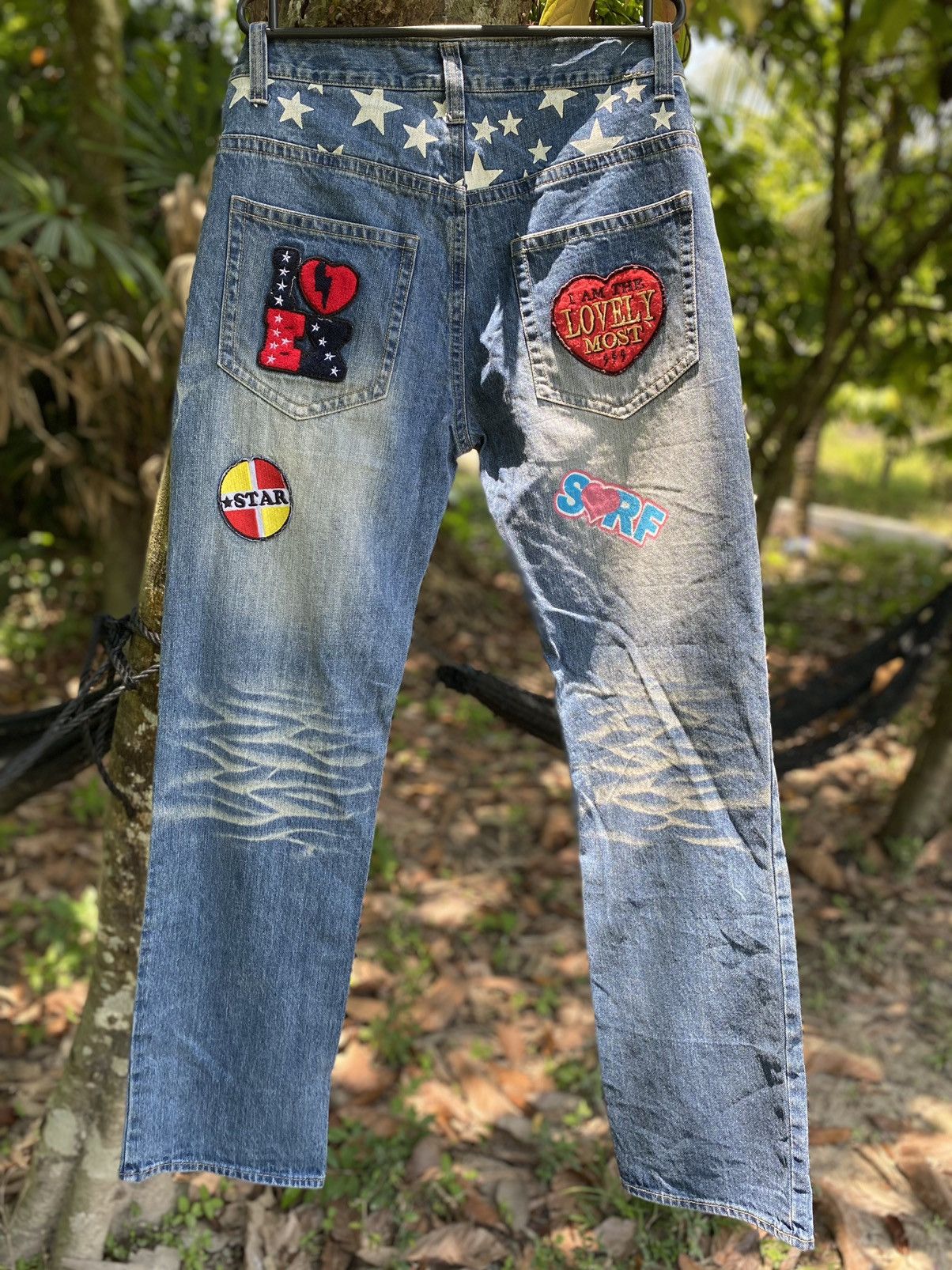 Japanese Brand Clone Devgru Patchwork Kapital Style Denim Size US 33 - 7 Thumbnail