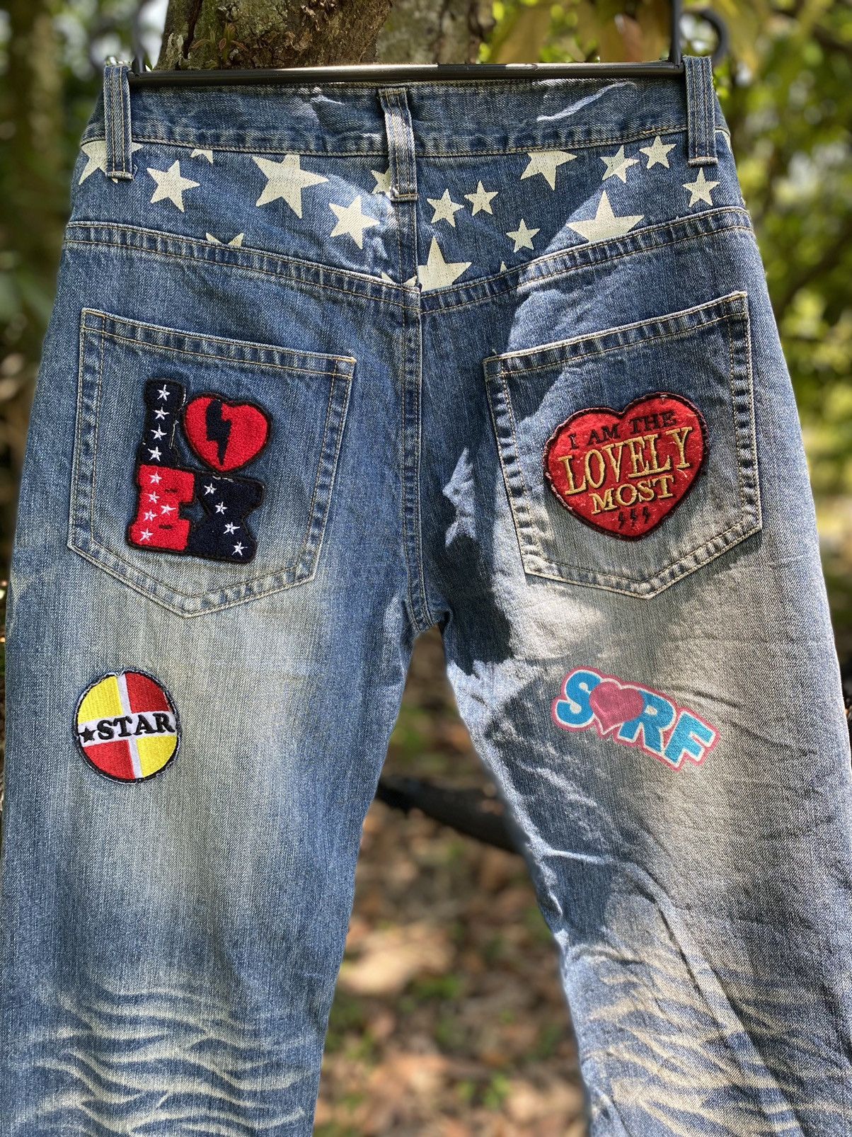 Japanese Brand Clone Devgru Patchwork Kapital Style Denim Size US 33 - 8 Thumbnail