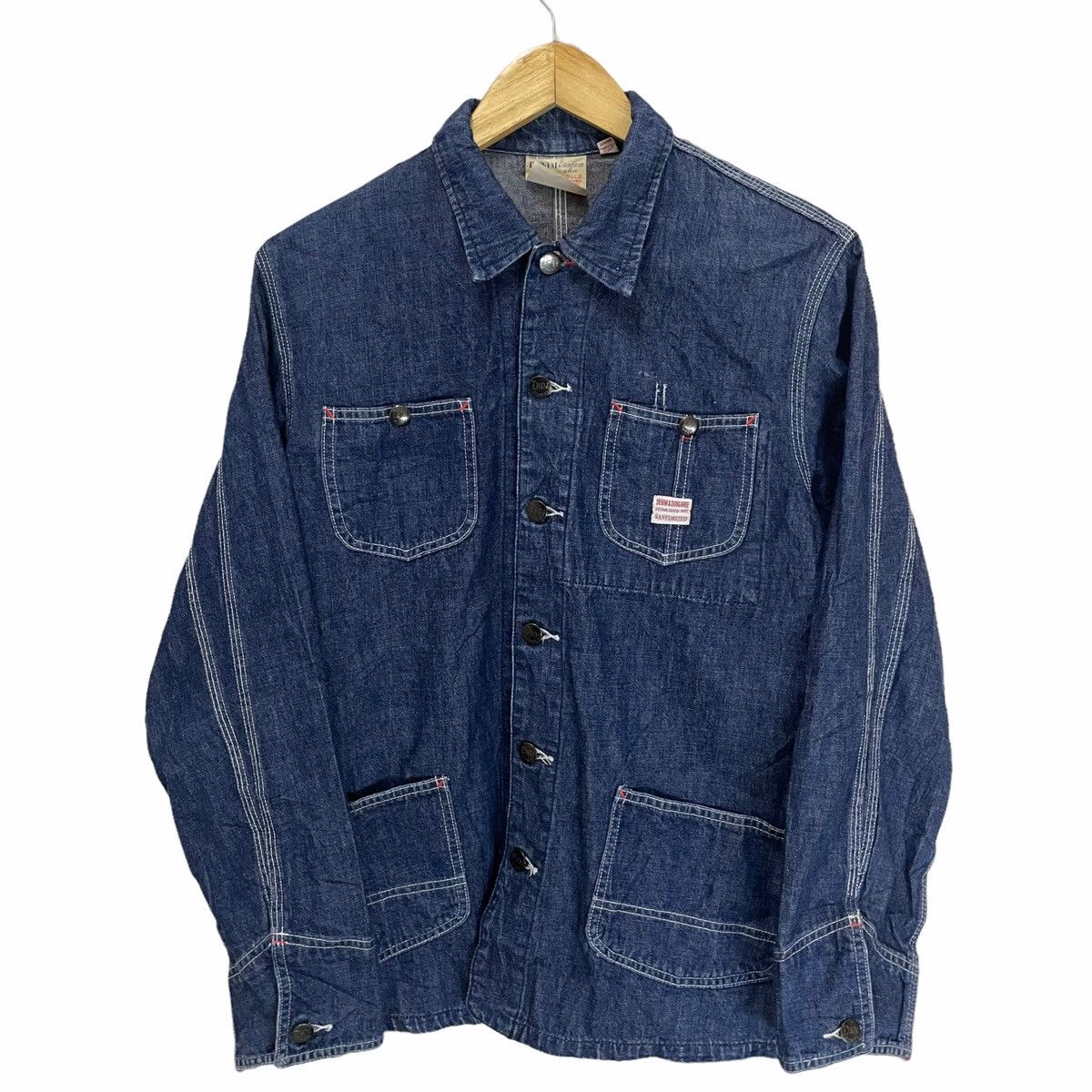 💥 DENIM DUNGAREE SANFORIZED CHORE WORKER JACKET