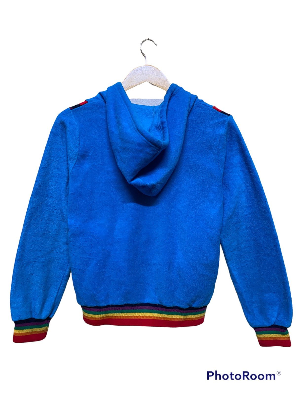 Hysteric Glamour Vintage Hysteric Glamour Rainbow Rib Cuff Zip Hoodie Size US S / EU 44-46 / 1 - 7 Thumbnail