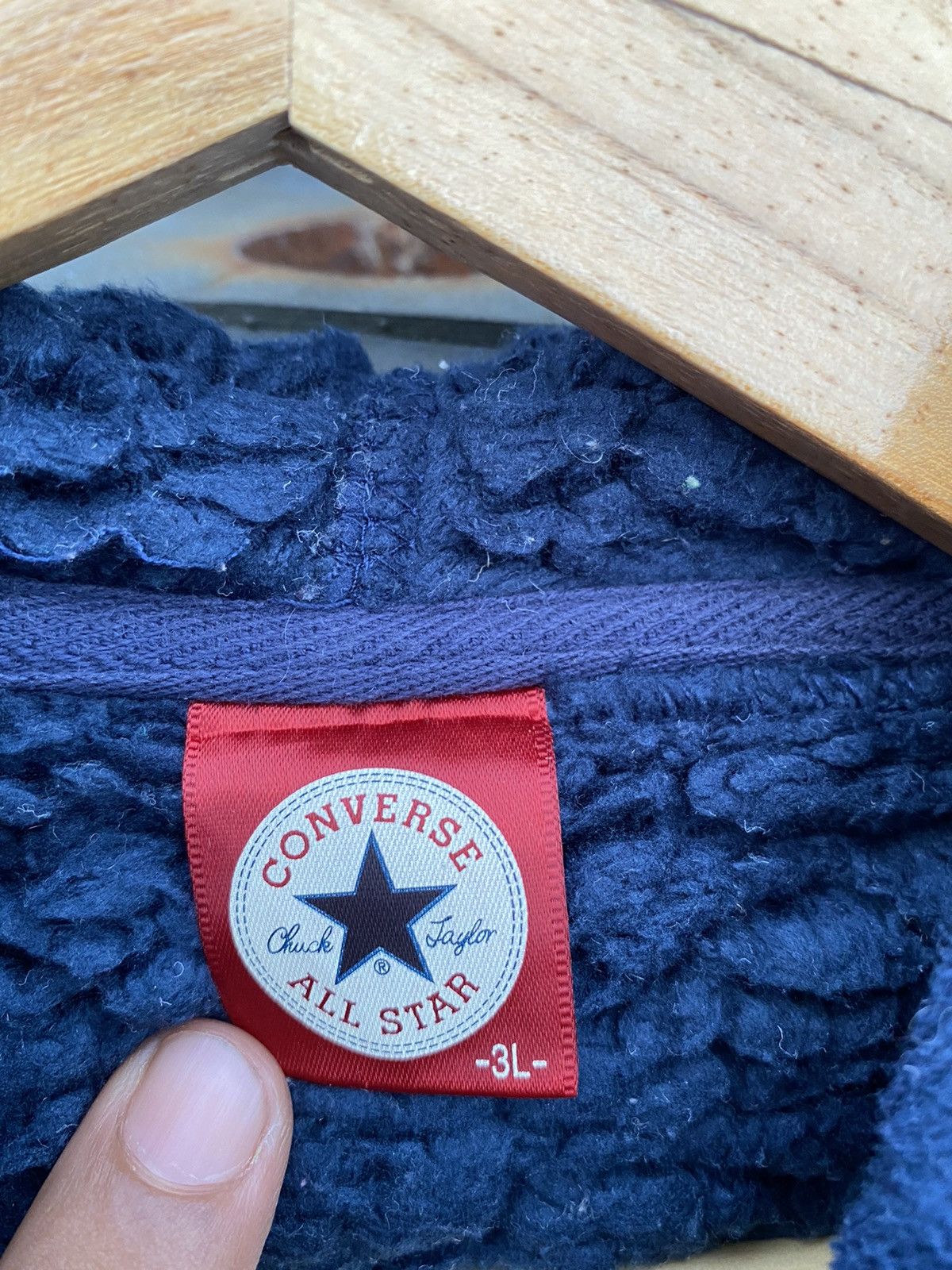 Converse Vintage Converse All Star Chuck Taylor Zip Up Hoodie Size US XXL / EU 58 / 5 - 4 Thumbnail