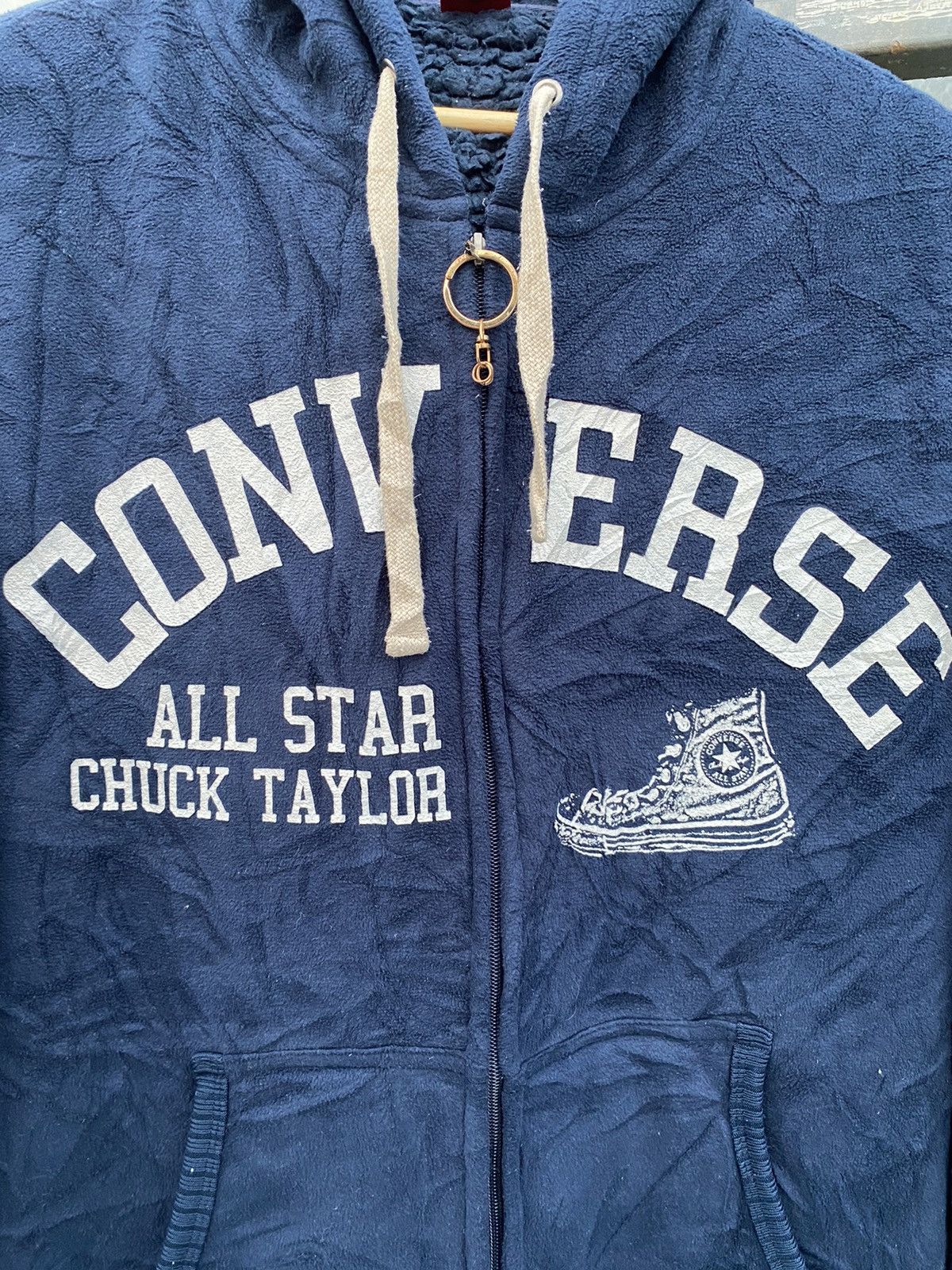 Converse Vintage Converse All Star Chuck Taylor Zip Up Hoodie Size US XXL / EU 58 / 5 - 3 Thumbnail