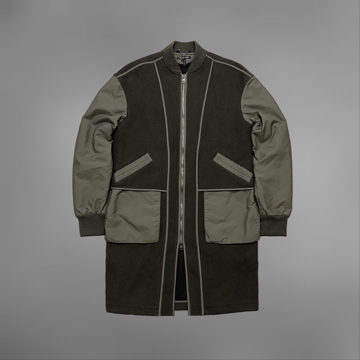Helmut Lang helmut lang wool/nylon cargo military oversized bomber coat Size US S / EU 44-46 / 1 - 1 Thumbnail
