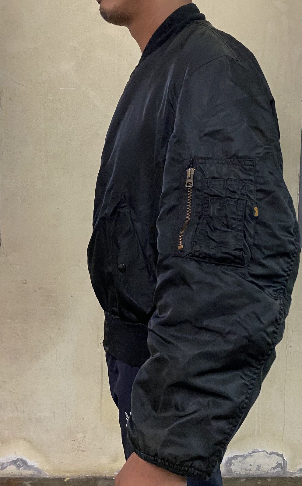 Alpha Industries Vintage Alpha Industries MA 2 Flight Bomber Jacket Size US XL / EU 56 / 4 - 15 Thumbnail