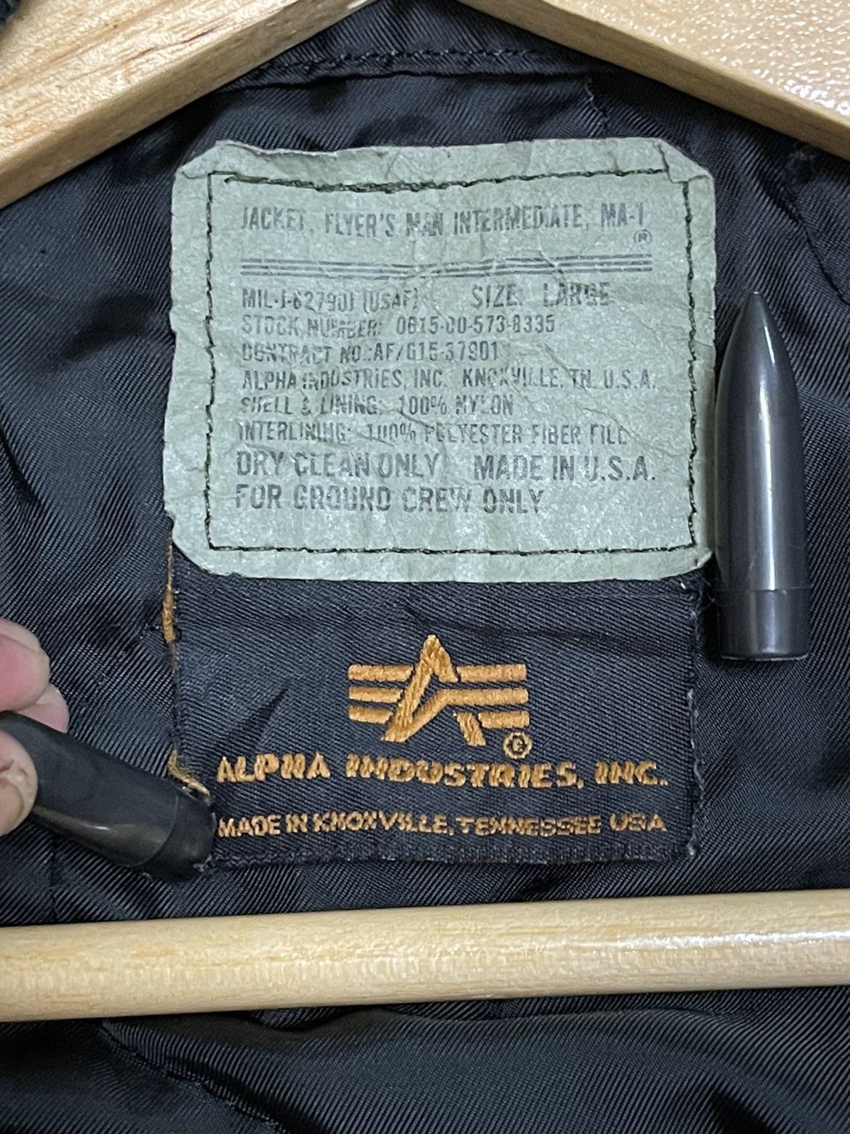 Alpha Industries Vintage Alpha Industries MA 2 Flight Bomber Jacket Size US XL / EU 56 / 4 - 7 Thumbnail